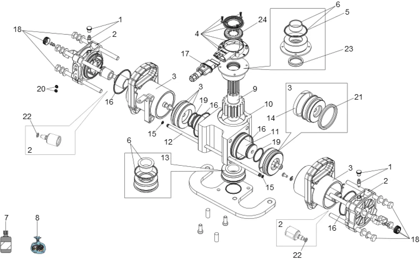 Service parts Faac S800H 100