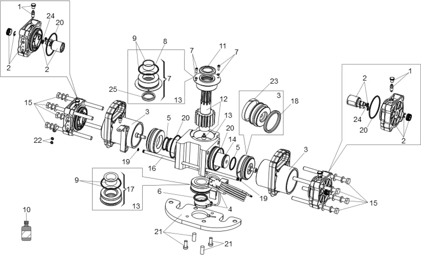 Service parts Faac S800H ENC 100