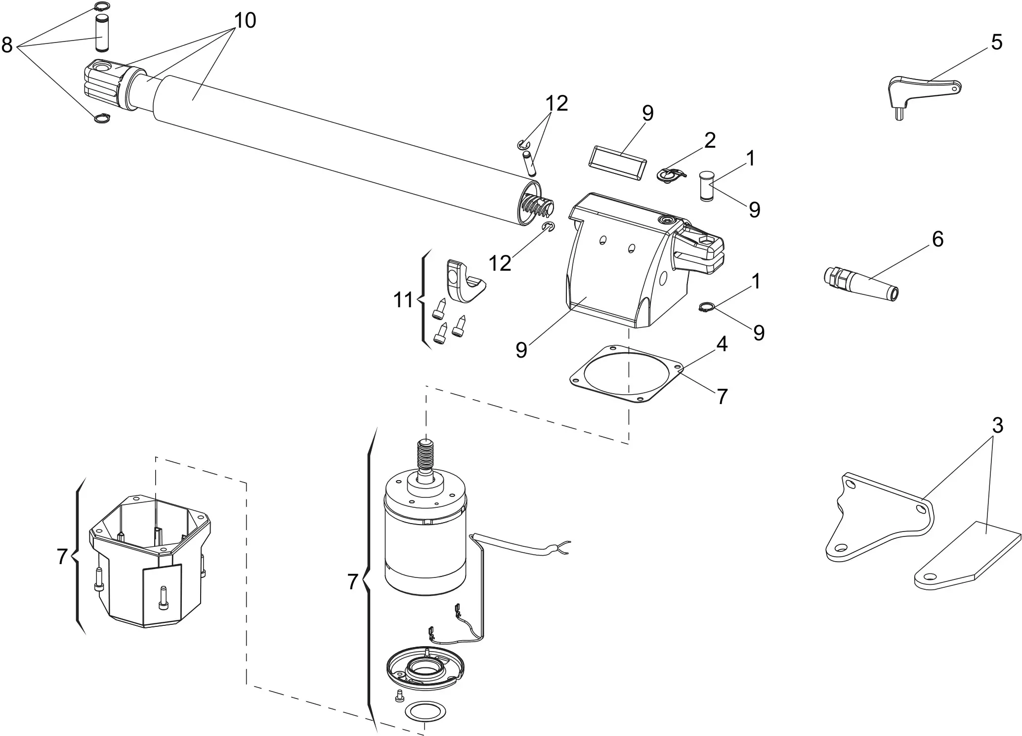 Service parts Genius Euro Bat 424 DX