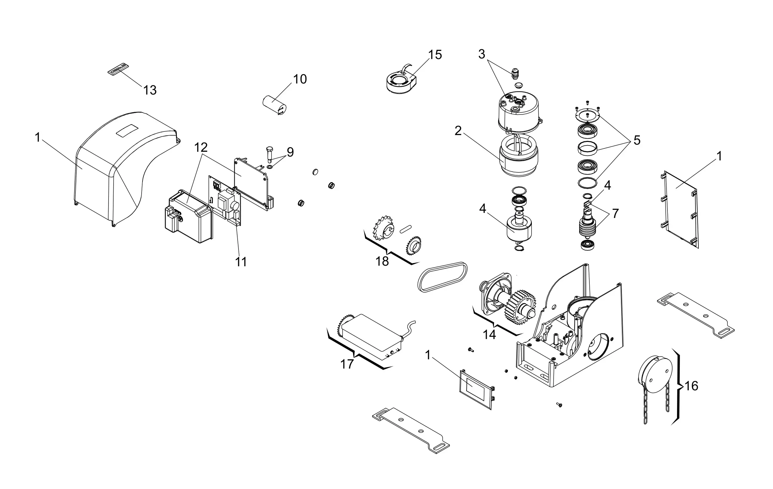 Service parts Genius Falcon 20K