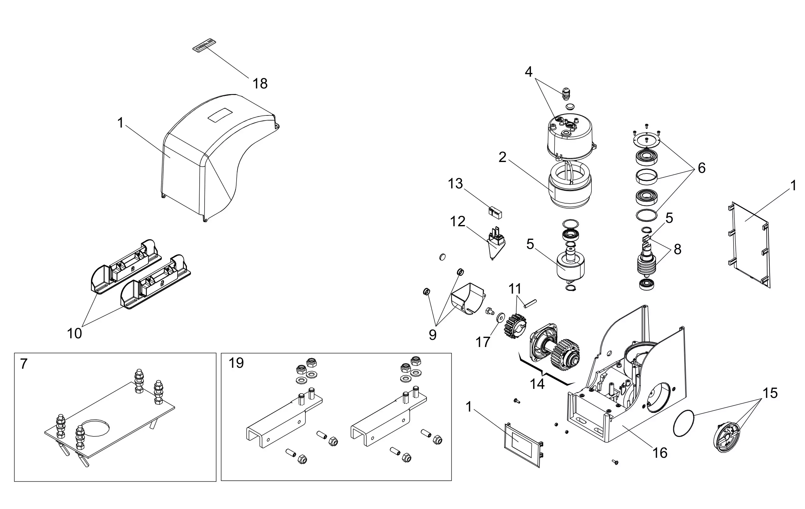 Service parts Genius Falcon 3PH M20