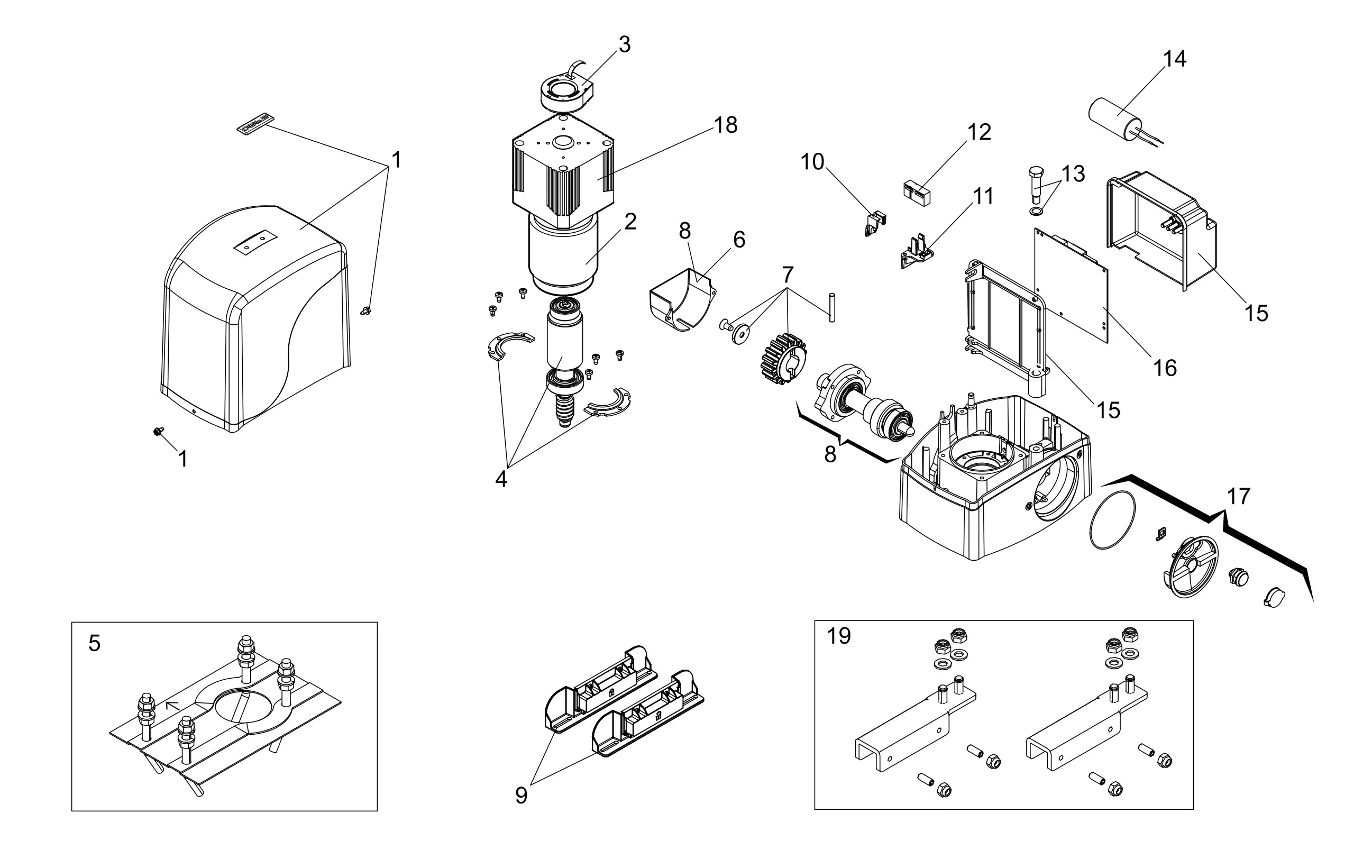 Service parts Genius Falcon 500 C