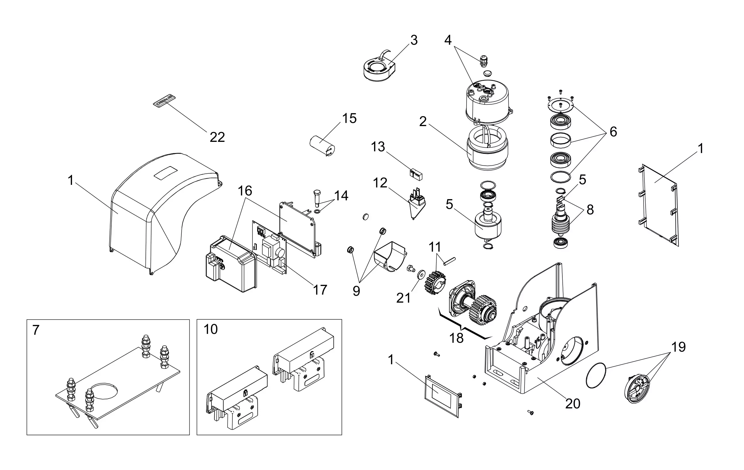 Service parts Genius Falcon M14 C