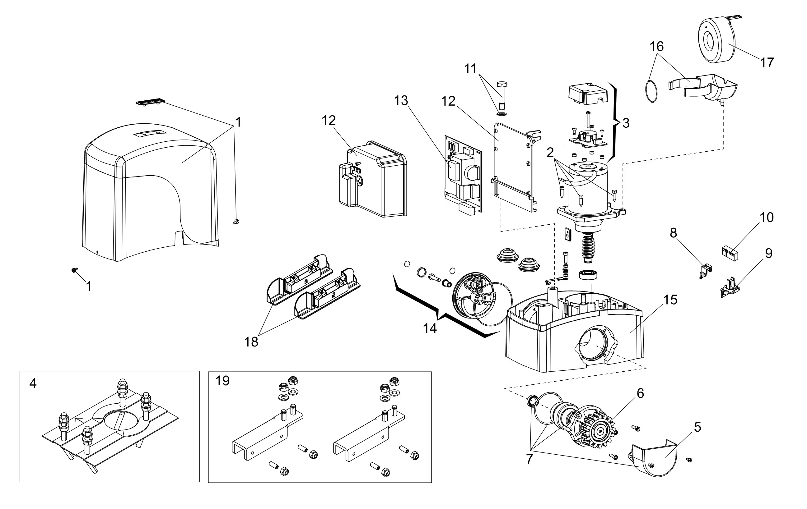 Service parts Genius Falcon M424 115V
