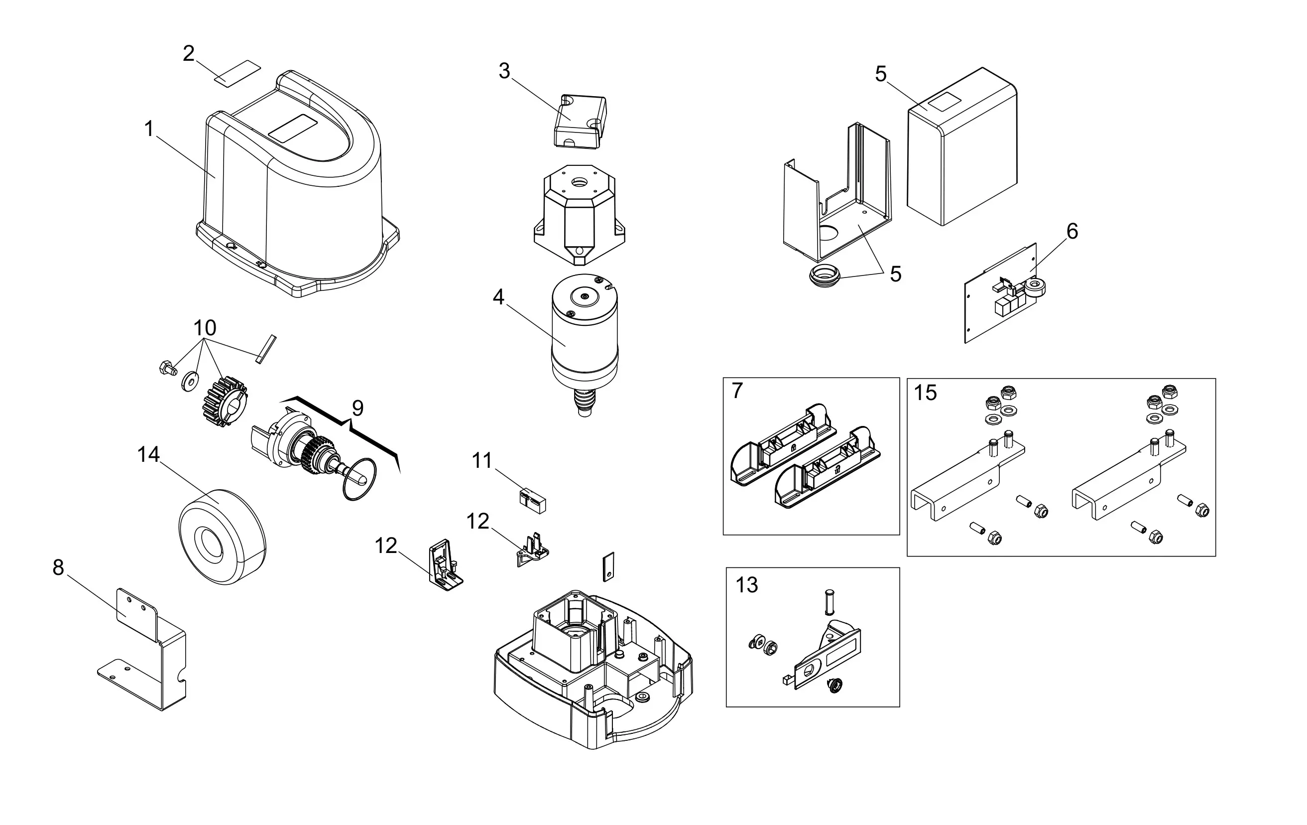 Service parts Genius Milord 424 115V