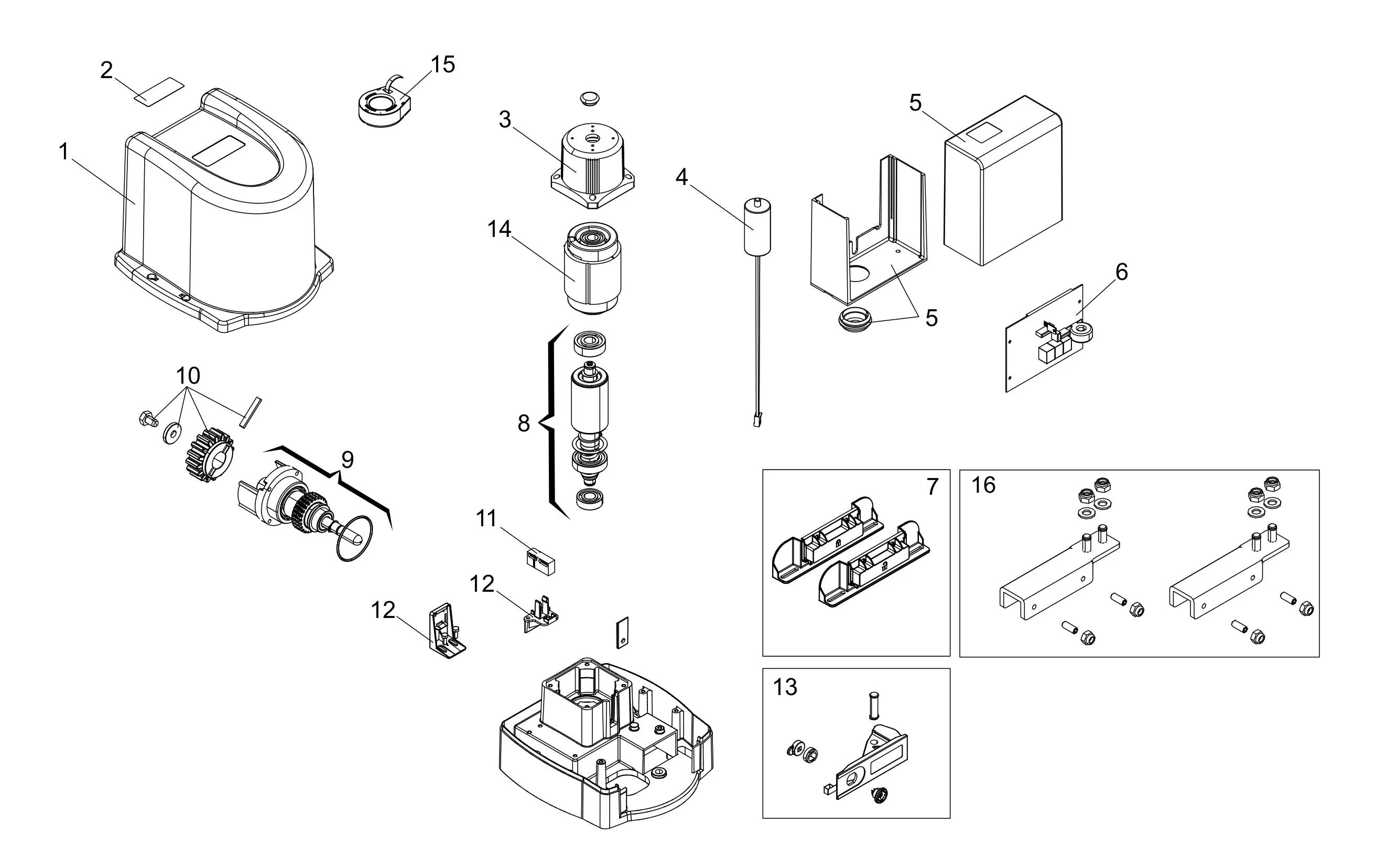 Service parts Genius Milord 500 C