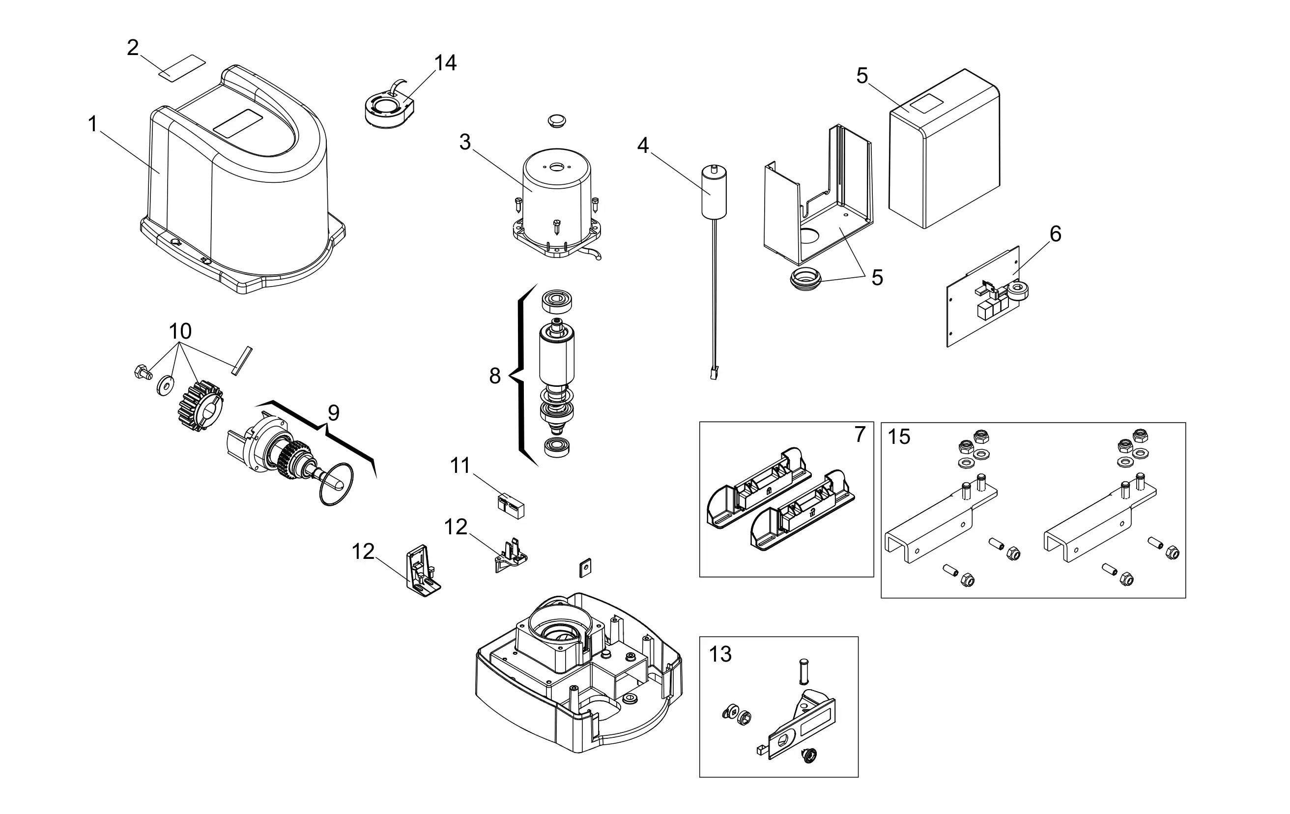 Service parts Genius Milord 800 C