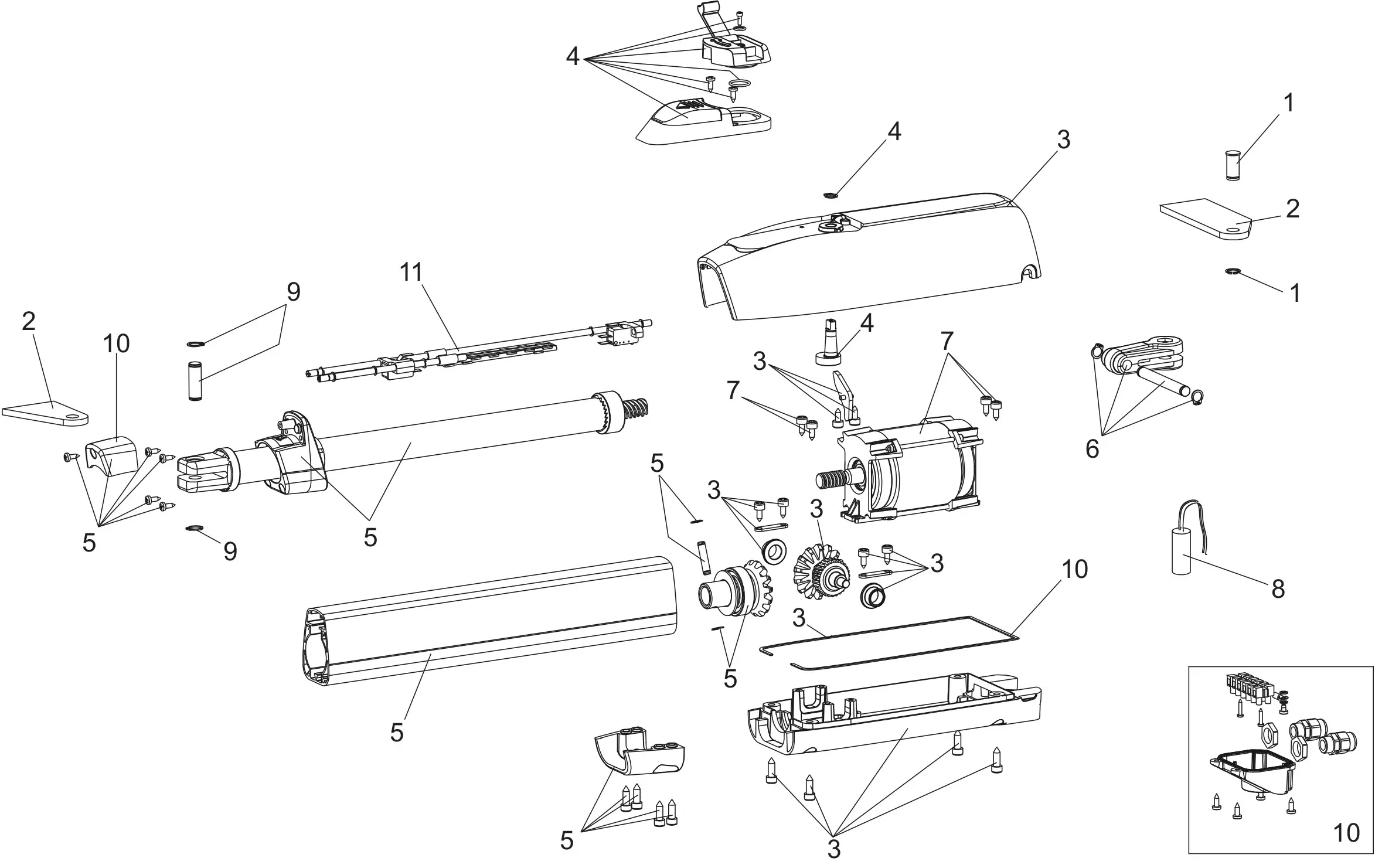 Service parts Genius Mistral 400 LS