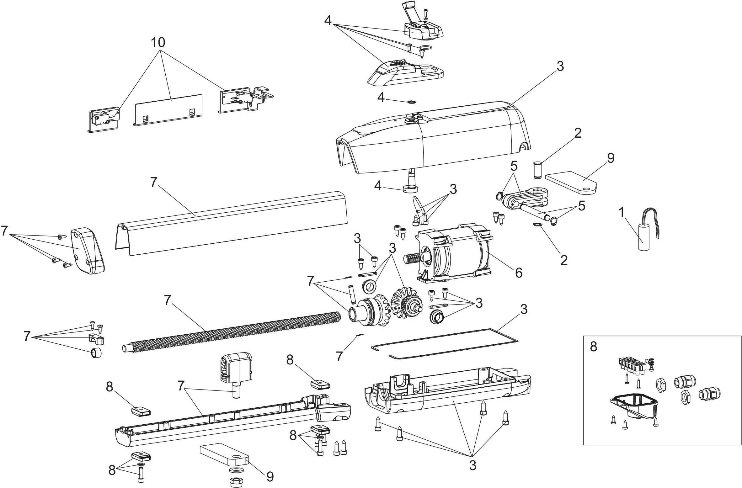 Service parts Genius Sirocco 250 LS