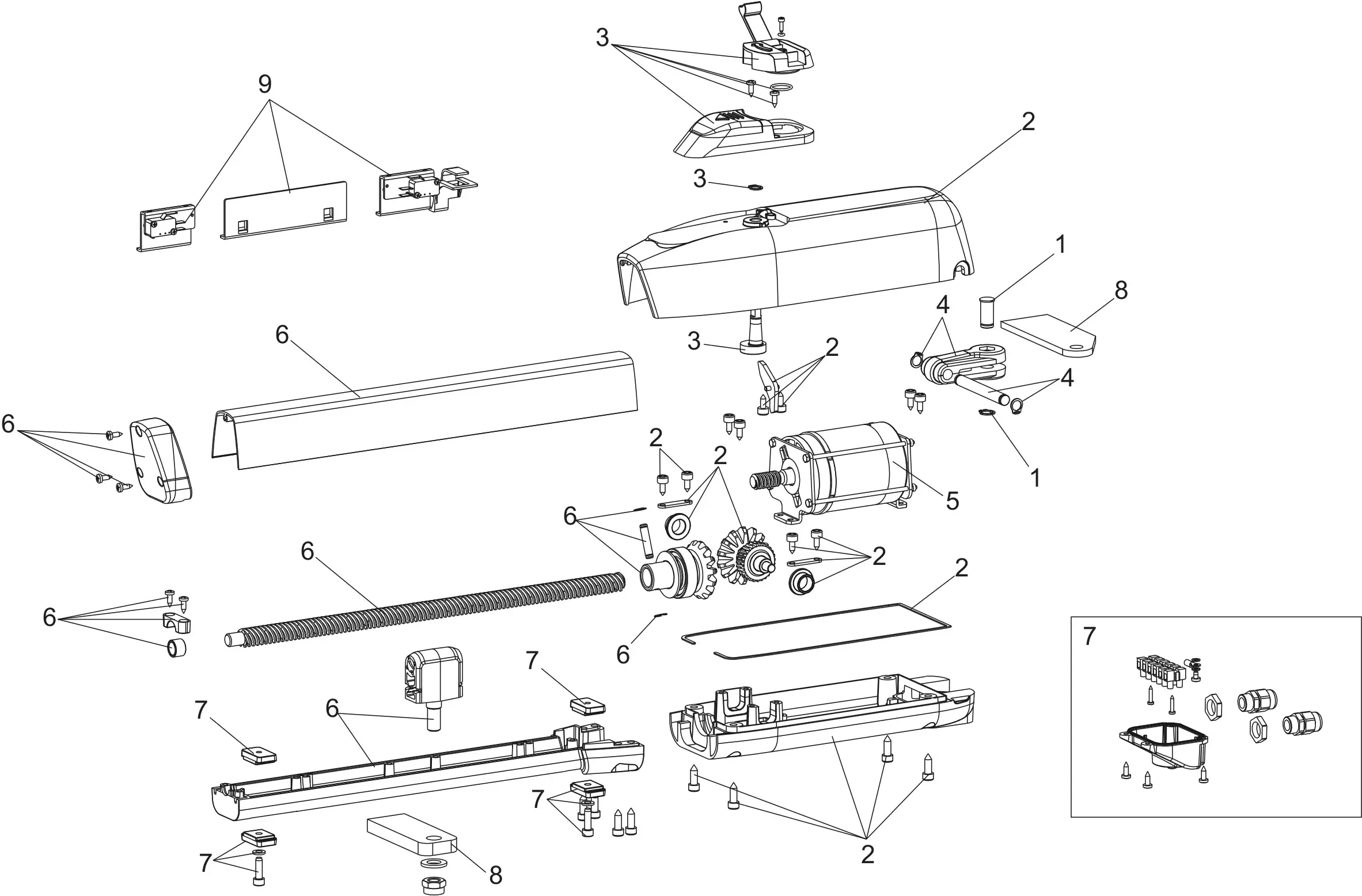 Service parts Genius Sirocco 2524 LS