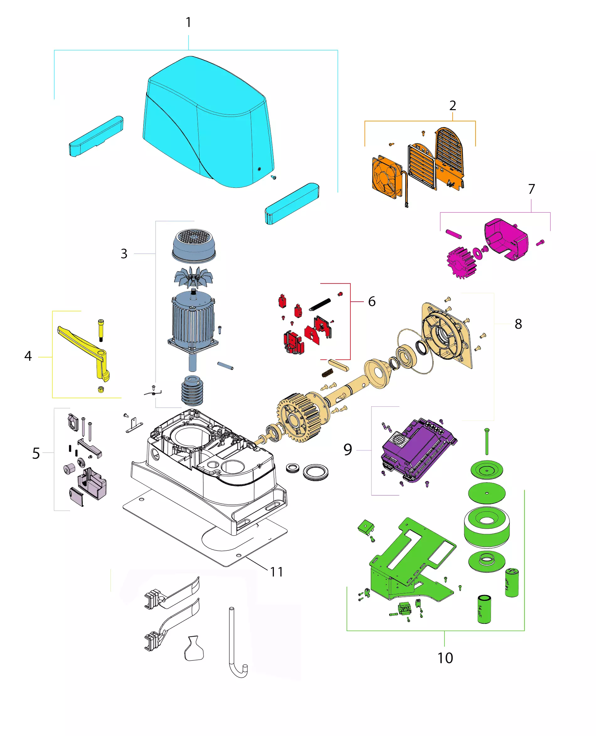Service parts KINGgates Dynamos XL 2500