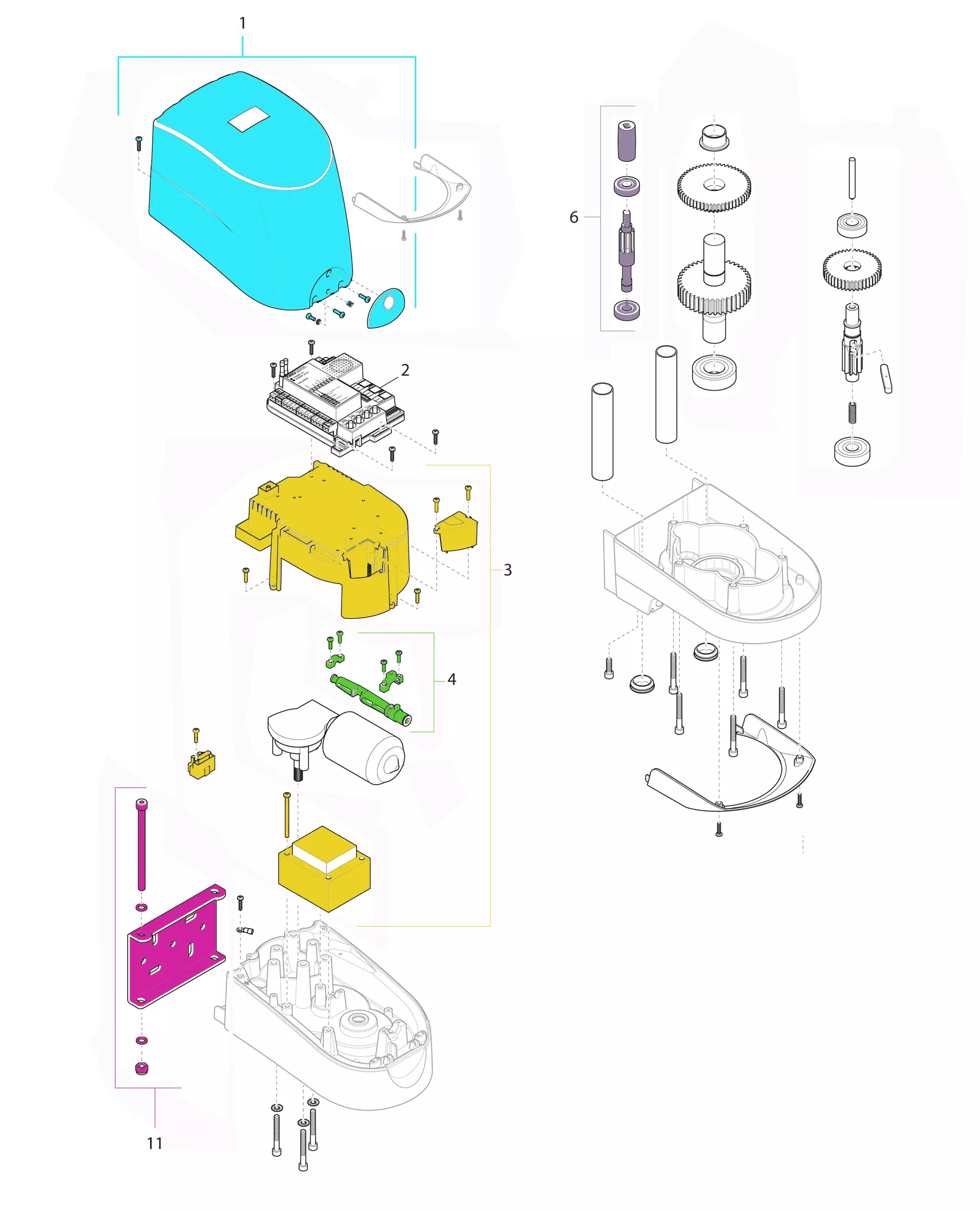 Service parts KINGgates Modus XL