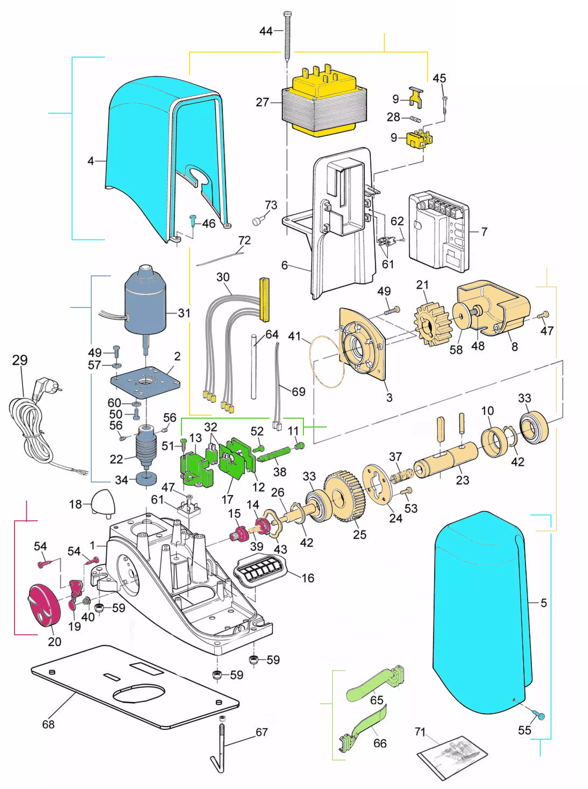 Service parts Mhouse SL10S