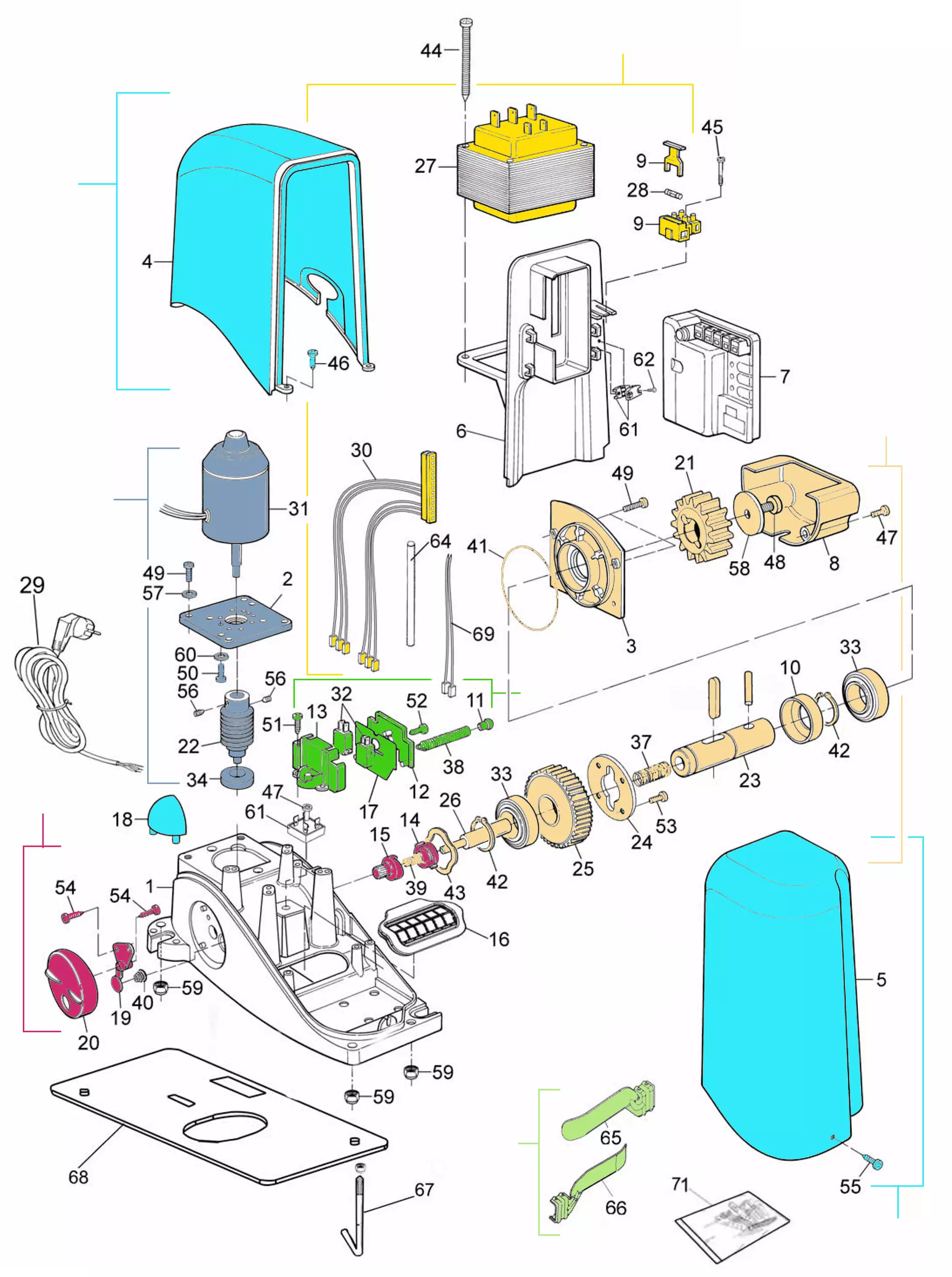 Service parts Mhouse SL1S
