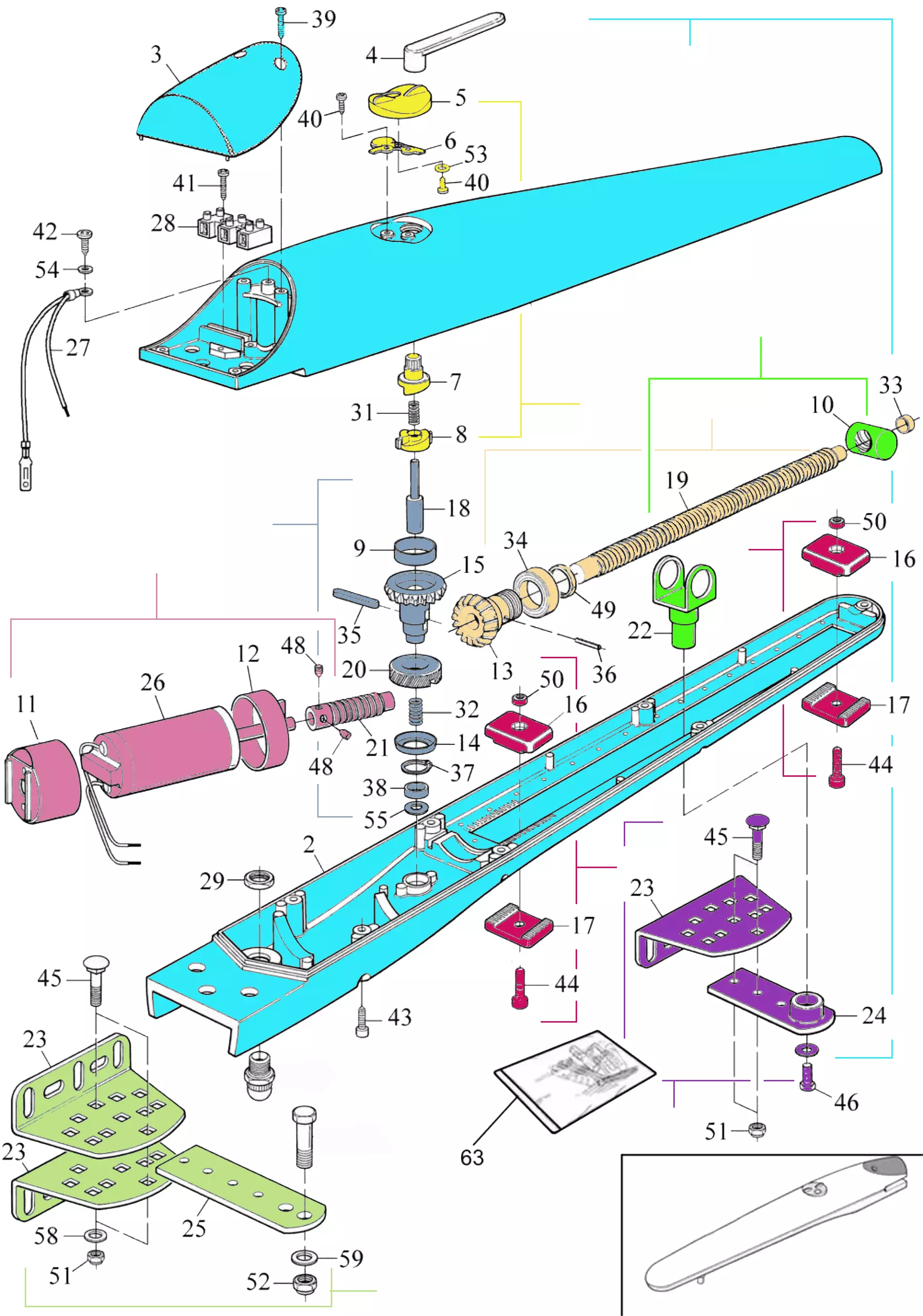 Service parts Mhouse WG2