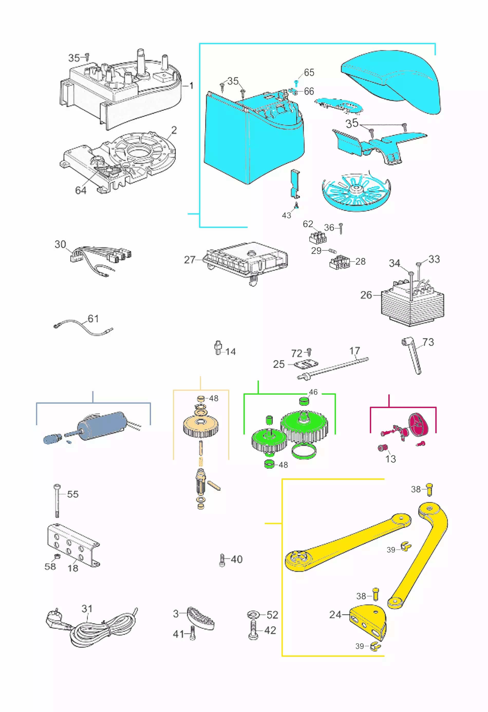Service parts Mhouse WS2S