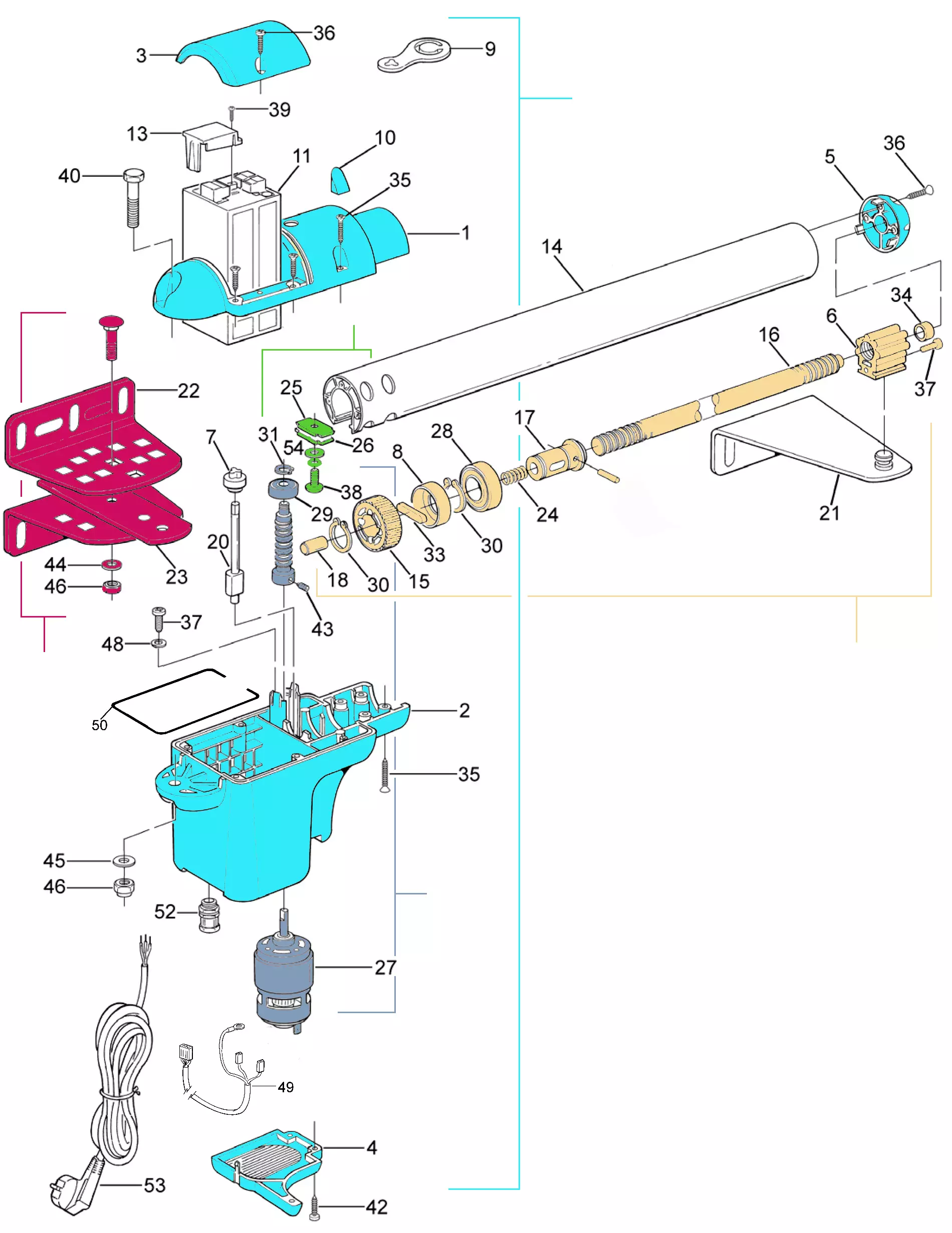 Service parts Moovo XW432