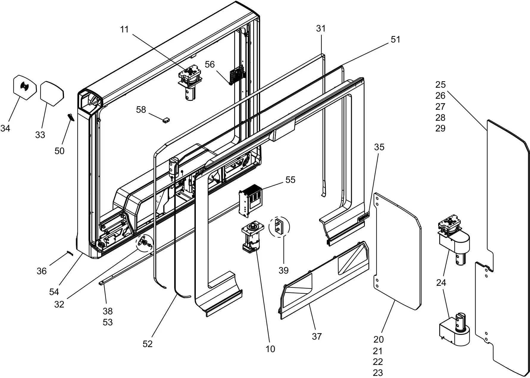 Service parts mWing A-modulo