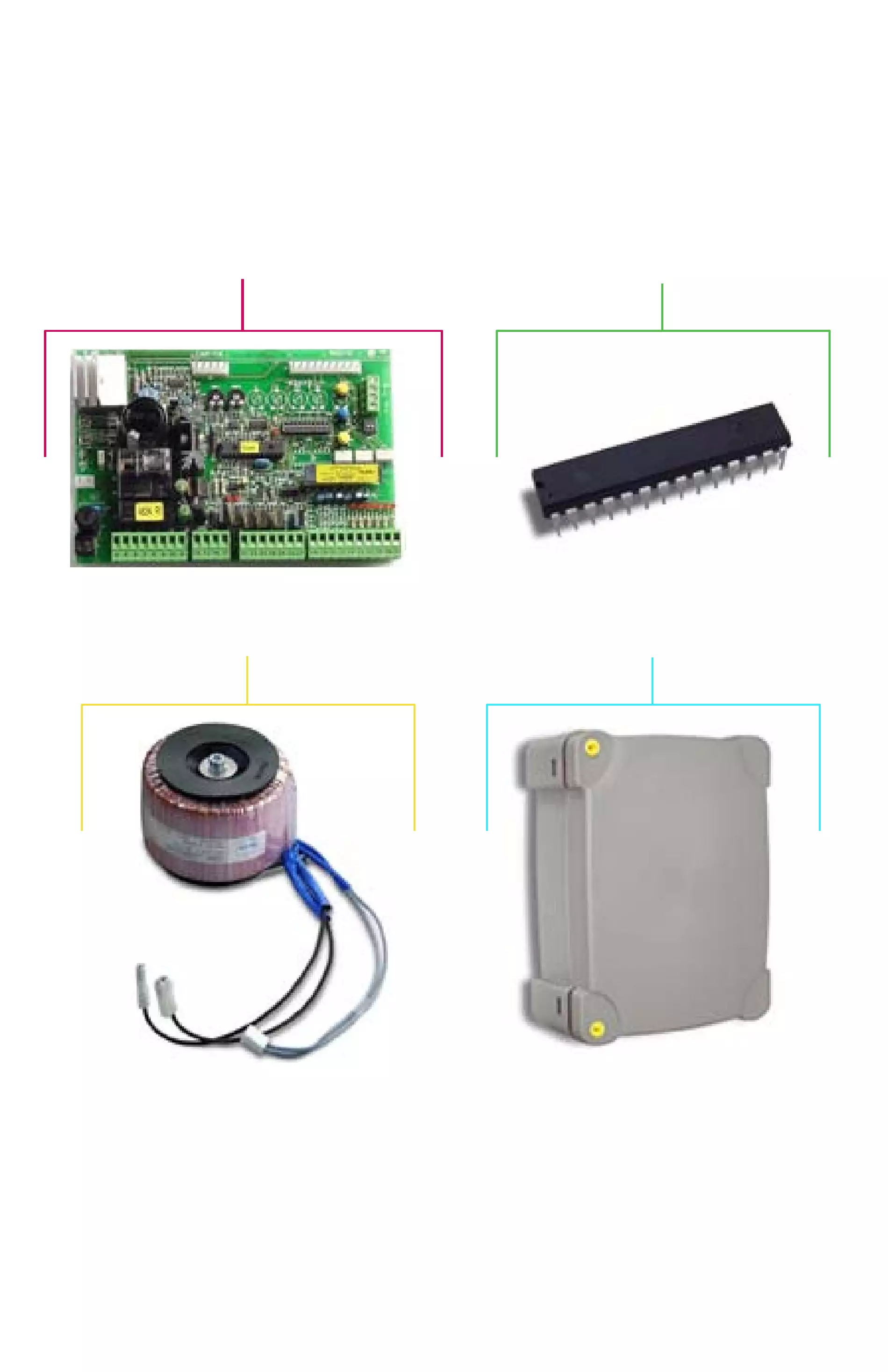 Service parts Nice A824 control panel