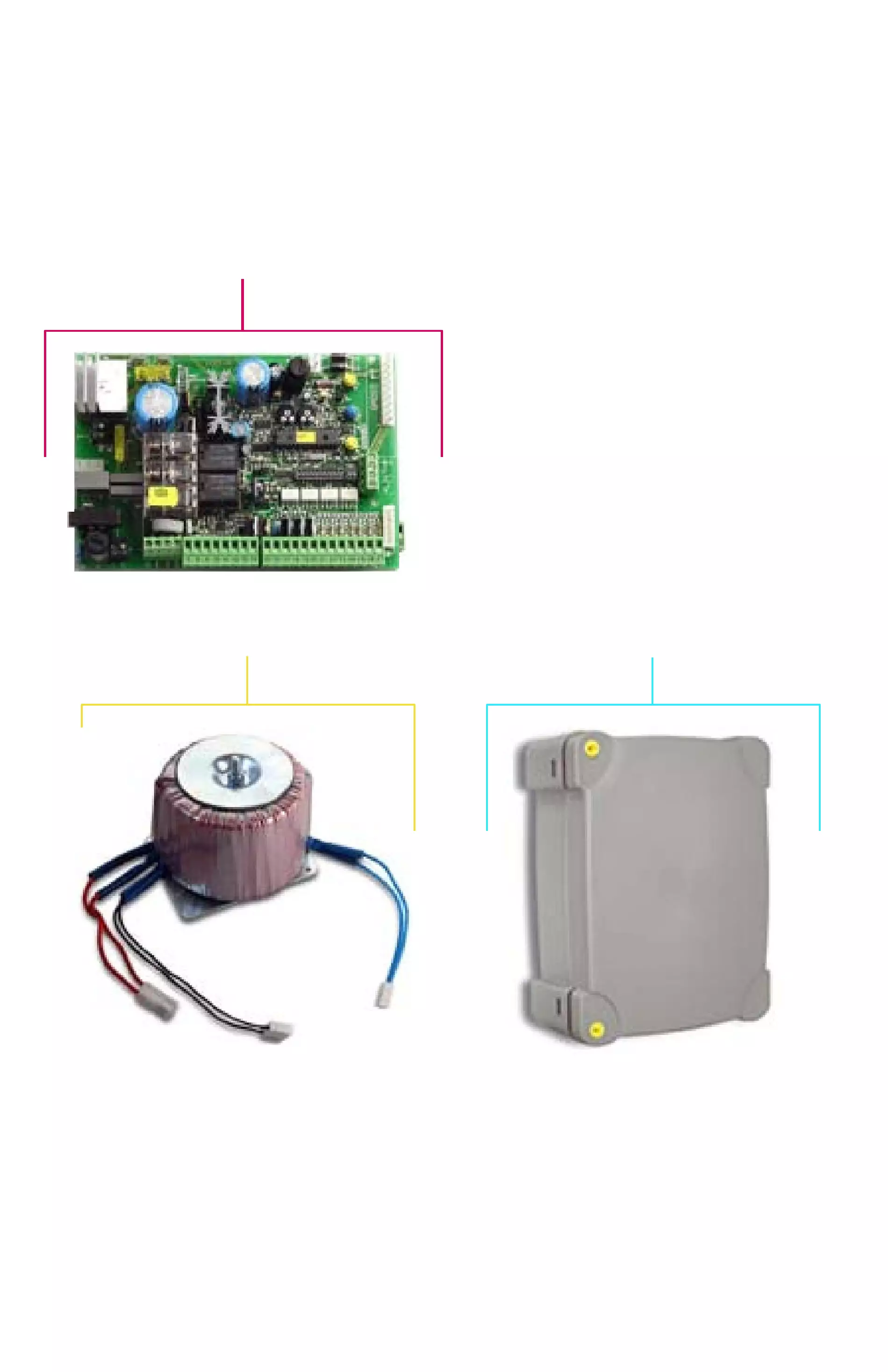 Service parts Nice A924 control panel