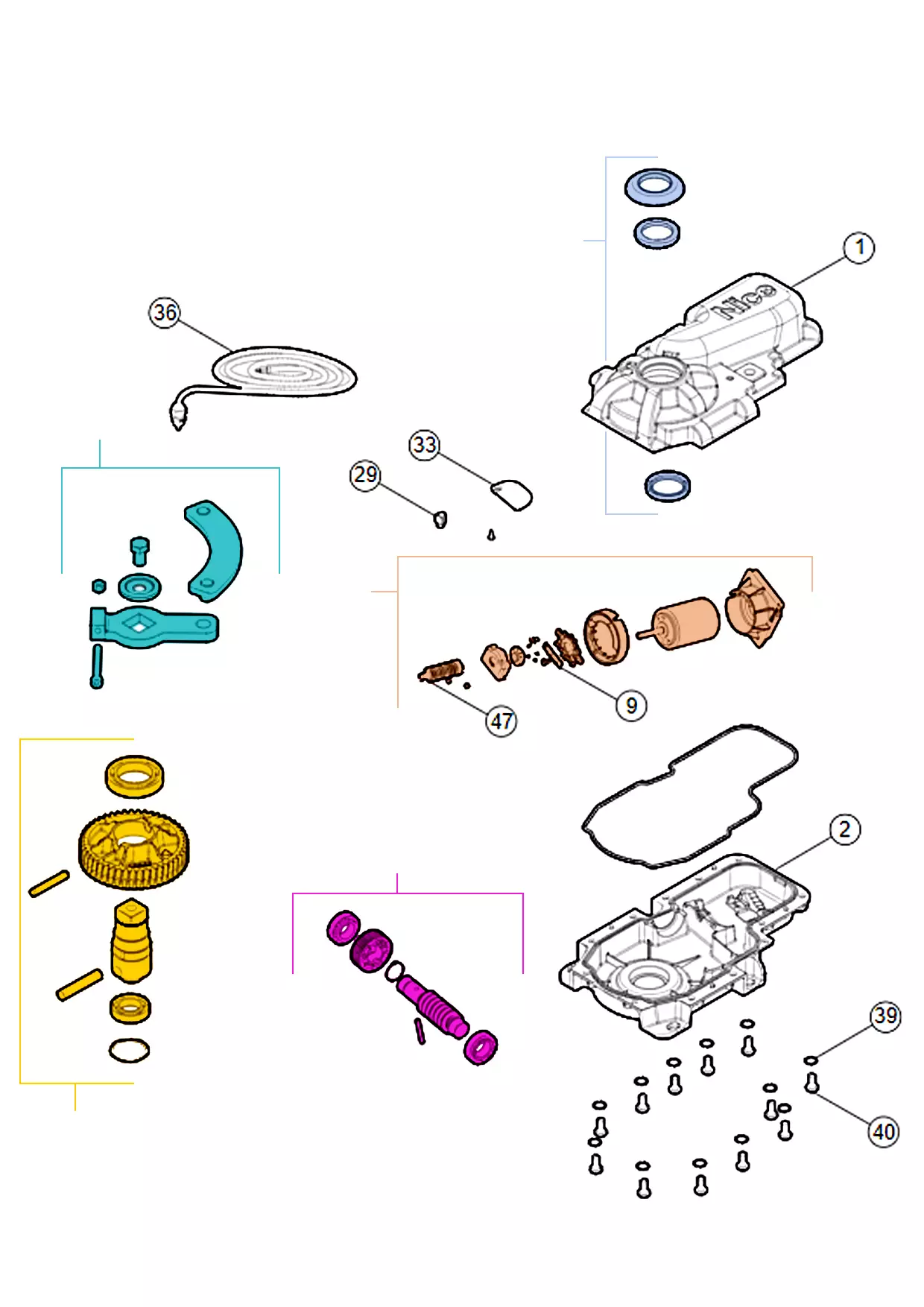 Service parts Nice L-Fab (BM4024)