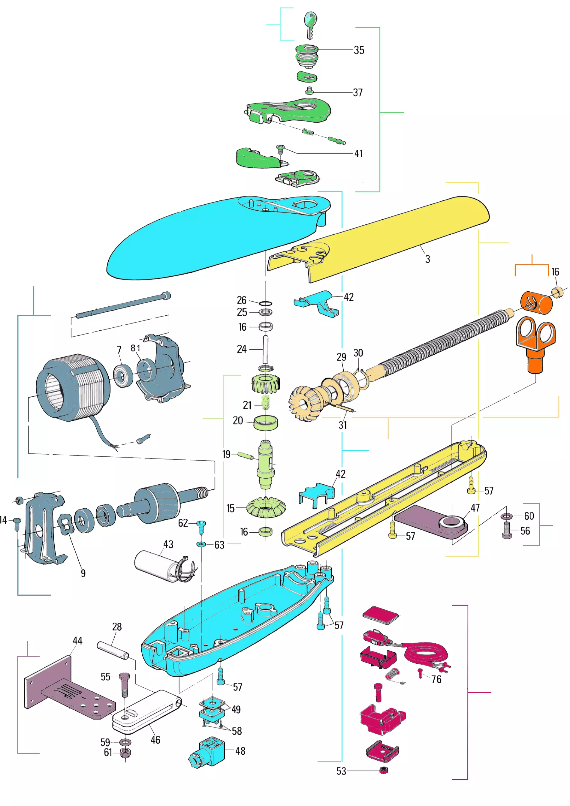 Service parts Nice Moby 5015 (MB5015)