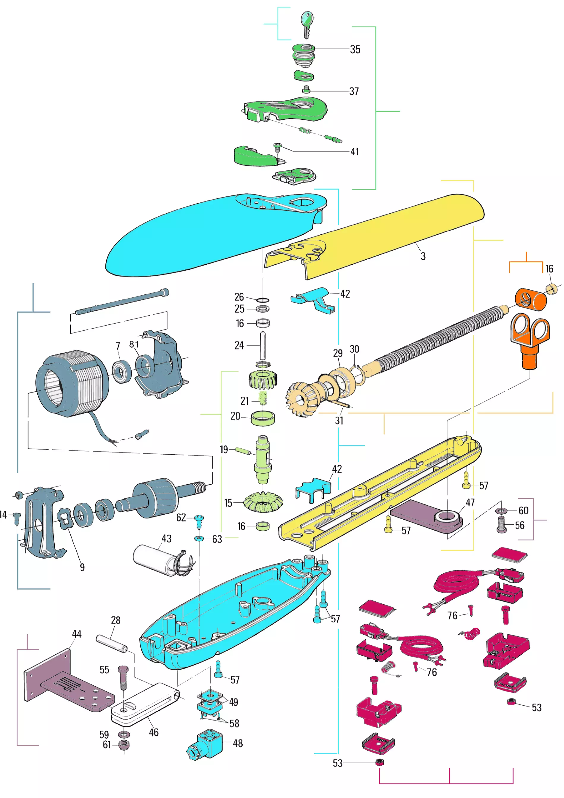 Service parts Nice Moby 5016 (MB5016)