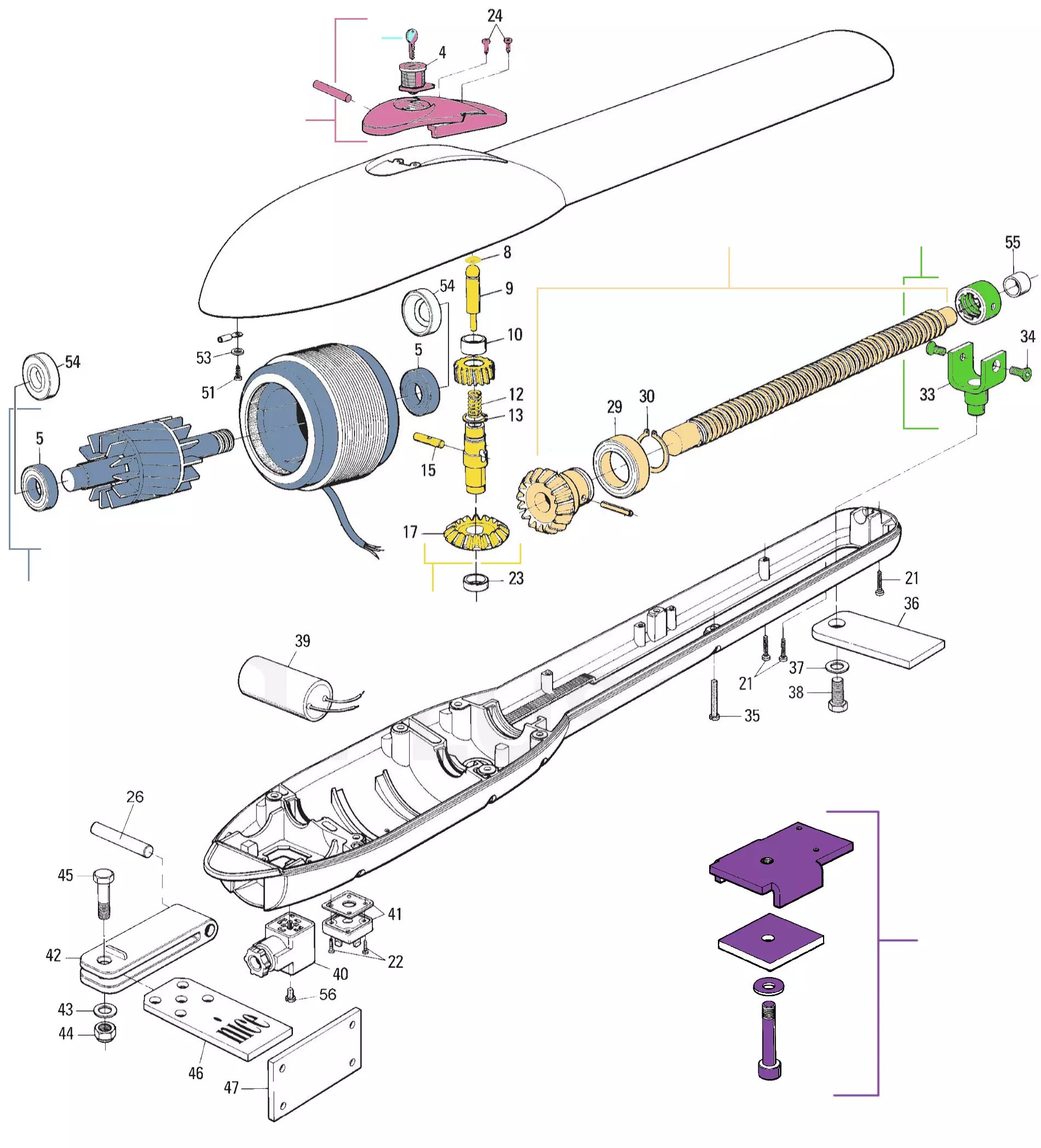Service parts Nice Pluto 4000 (PL4000)