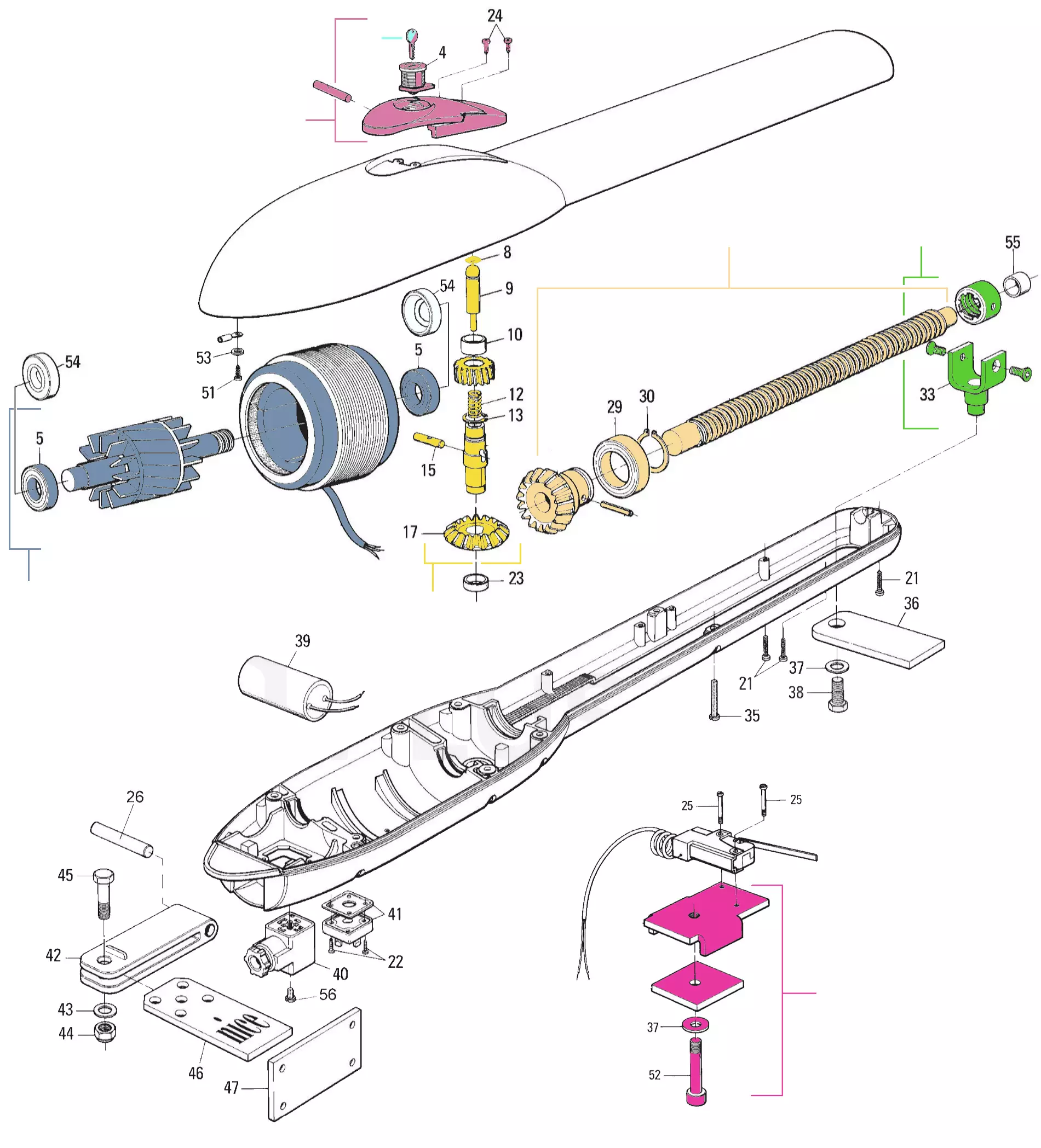 Service parts Nice Pluto 5015 (PL5015)