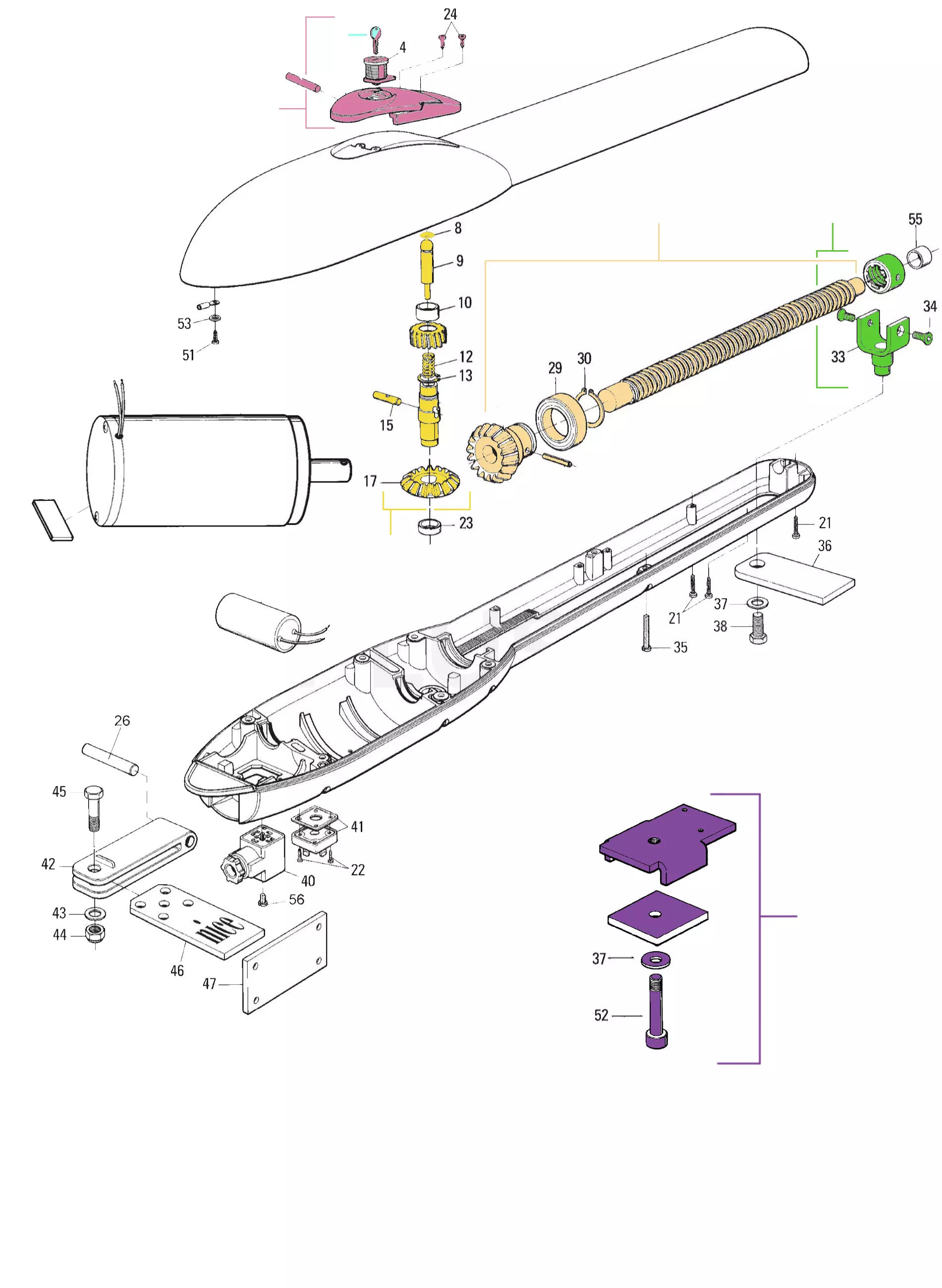 Service parts Nice Pluto 5024 (PL5024)