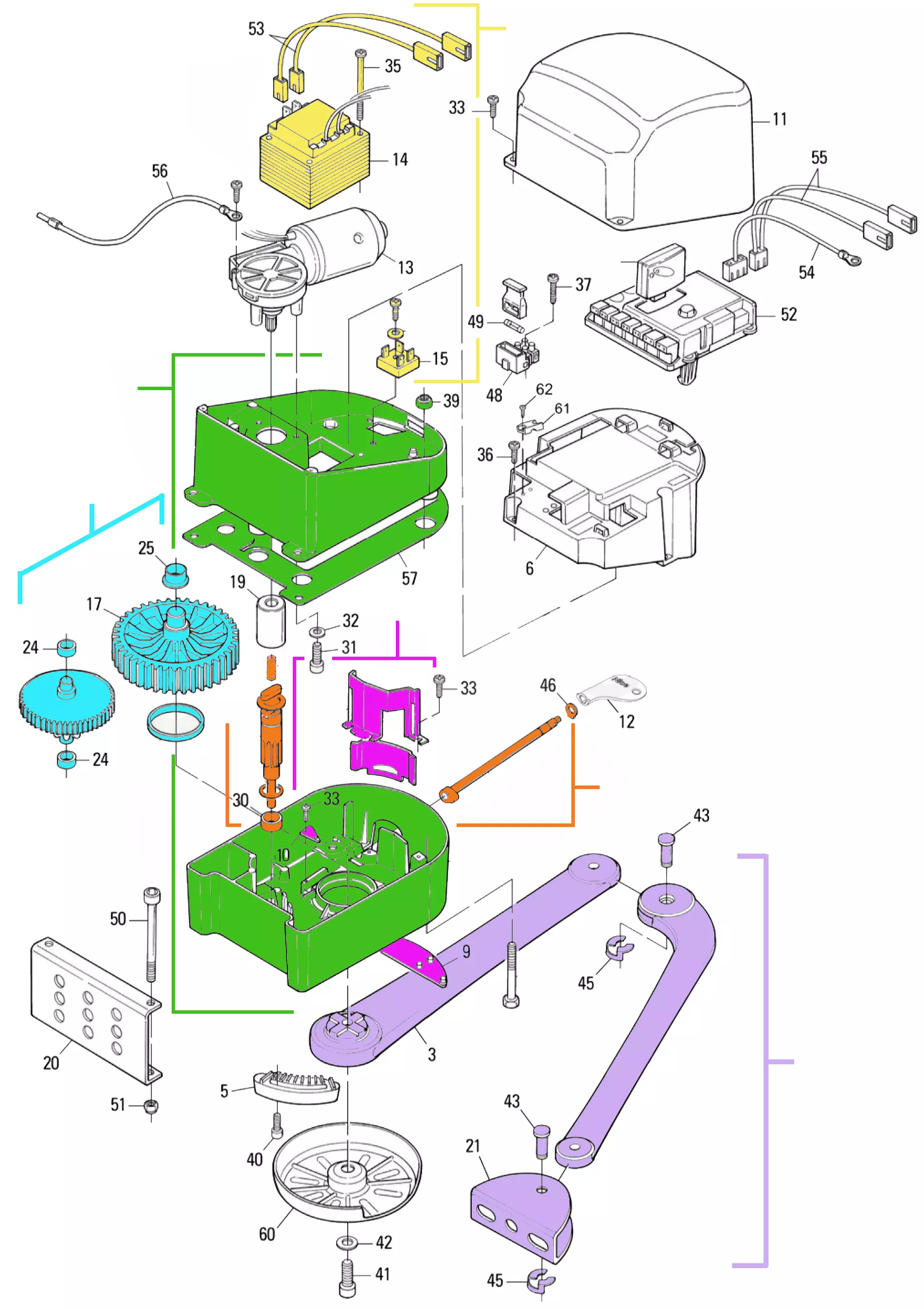 Service parts Nice Pop 7024 (PP7024)
