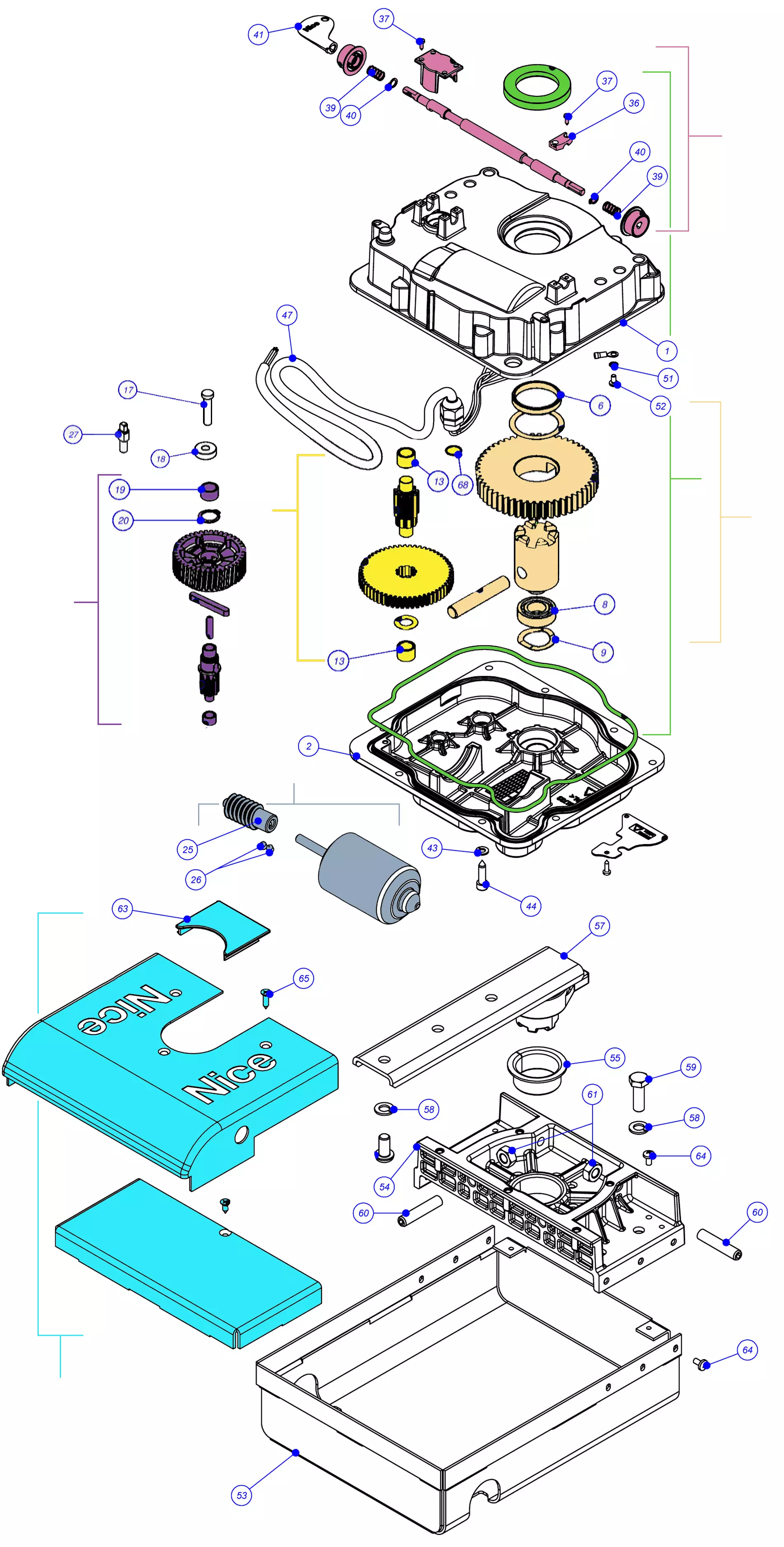 Service parts Nice S-Fab (XME2024)