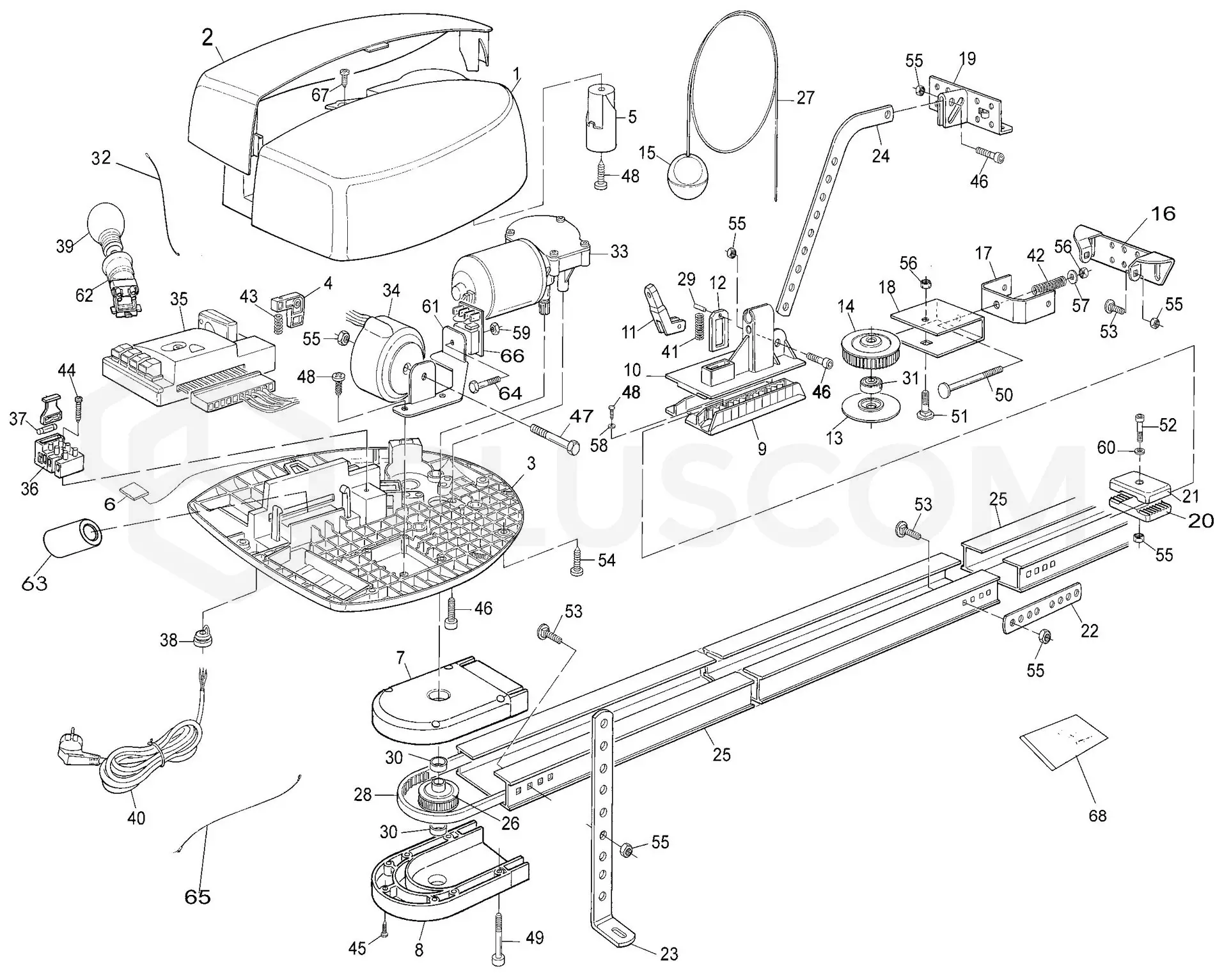 Service parts Nice Spin 6030 (SN6030)