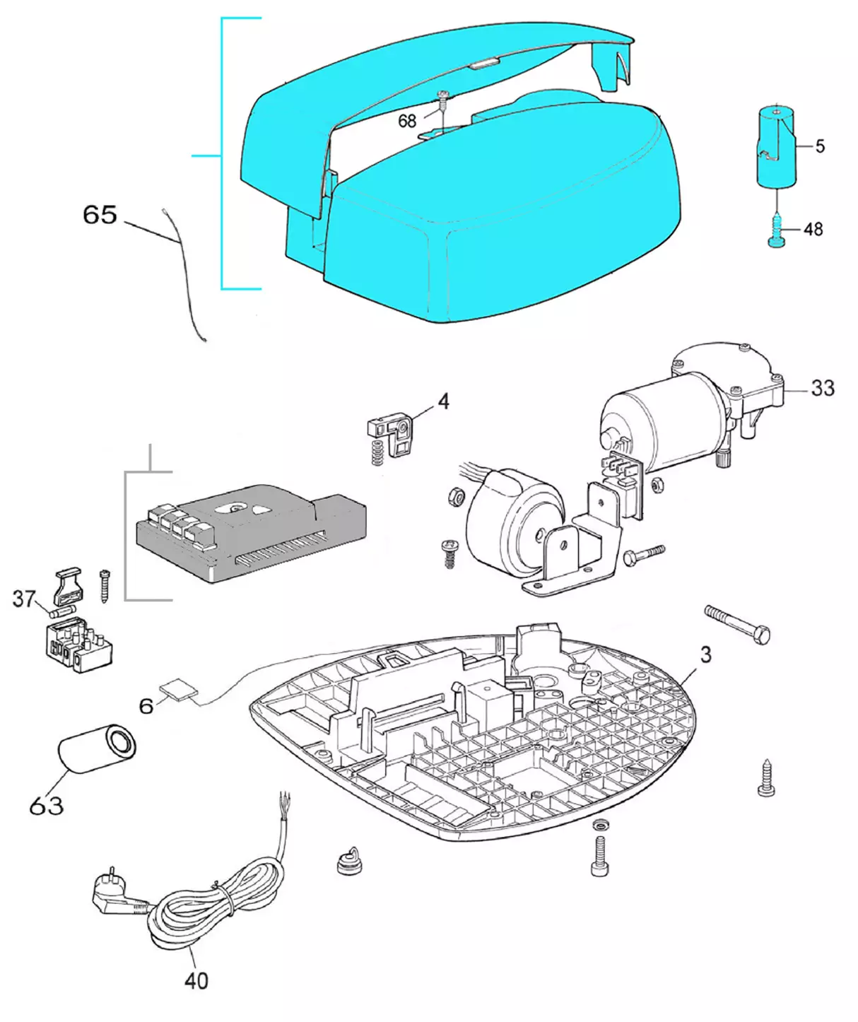 Service parts Nice Spin 6041 R10