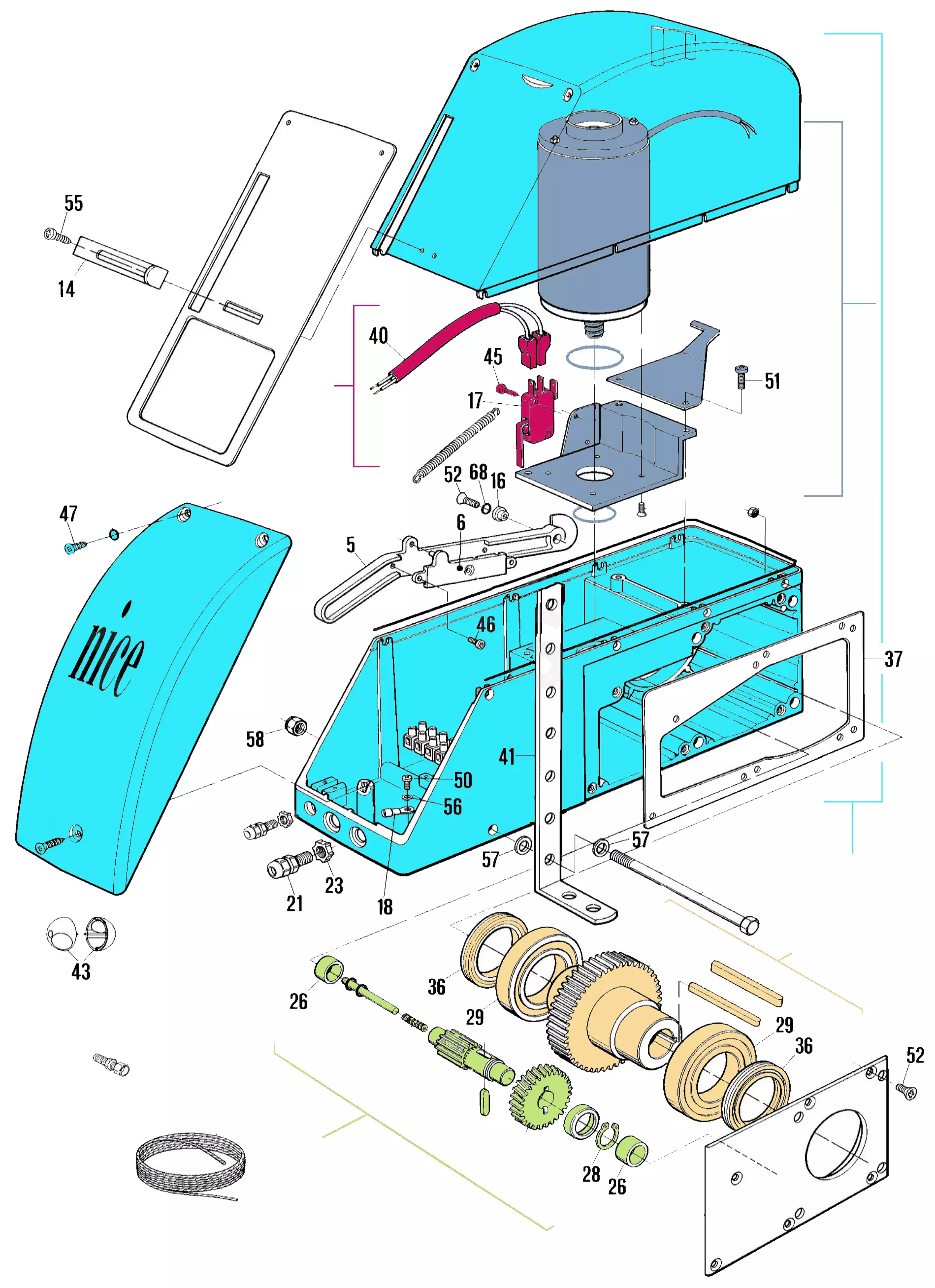 Service parts Nice Sumo 2010 (SU2010)