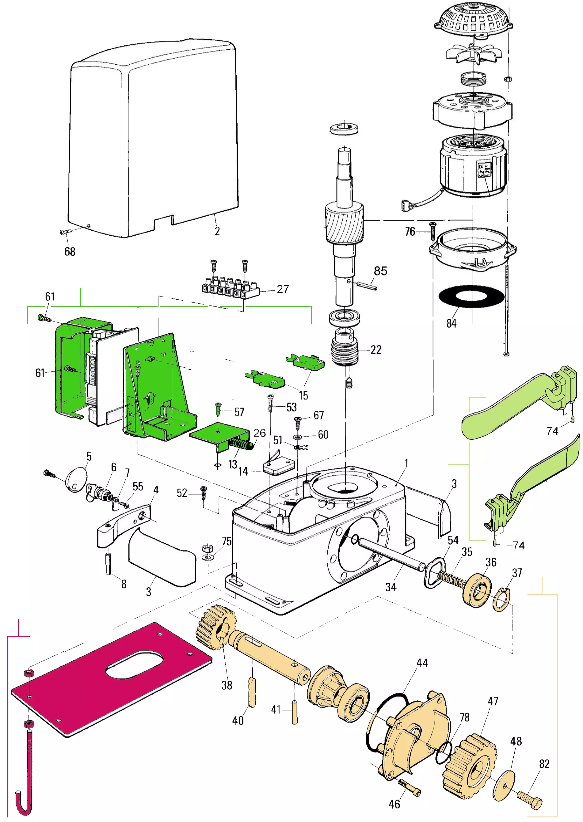 Service parts Nice Thor 1561 (TH1561)