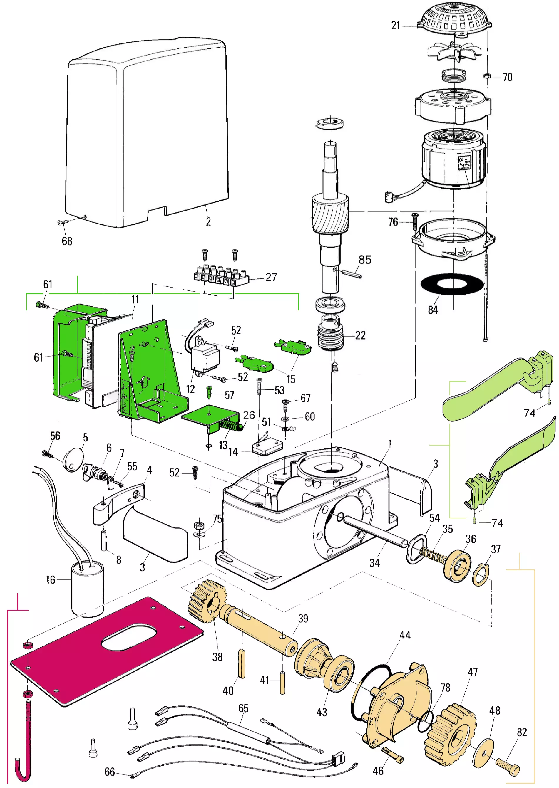 Service parts Nice Thor 2251 (TH2251)