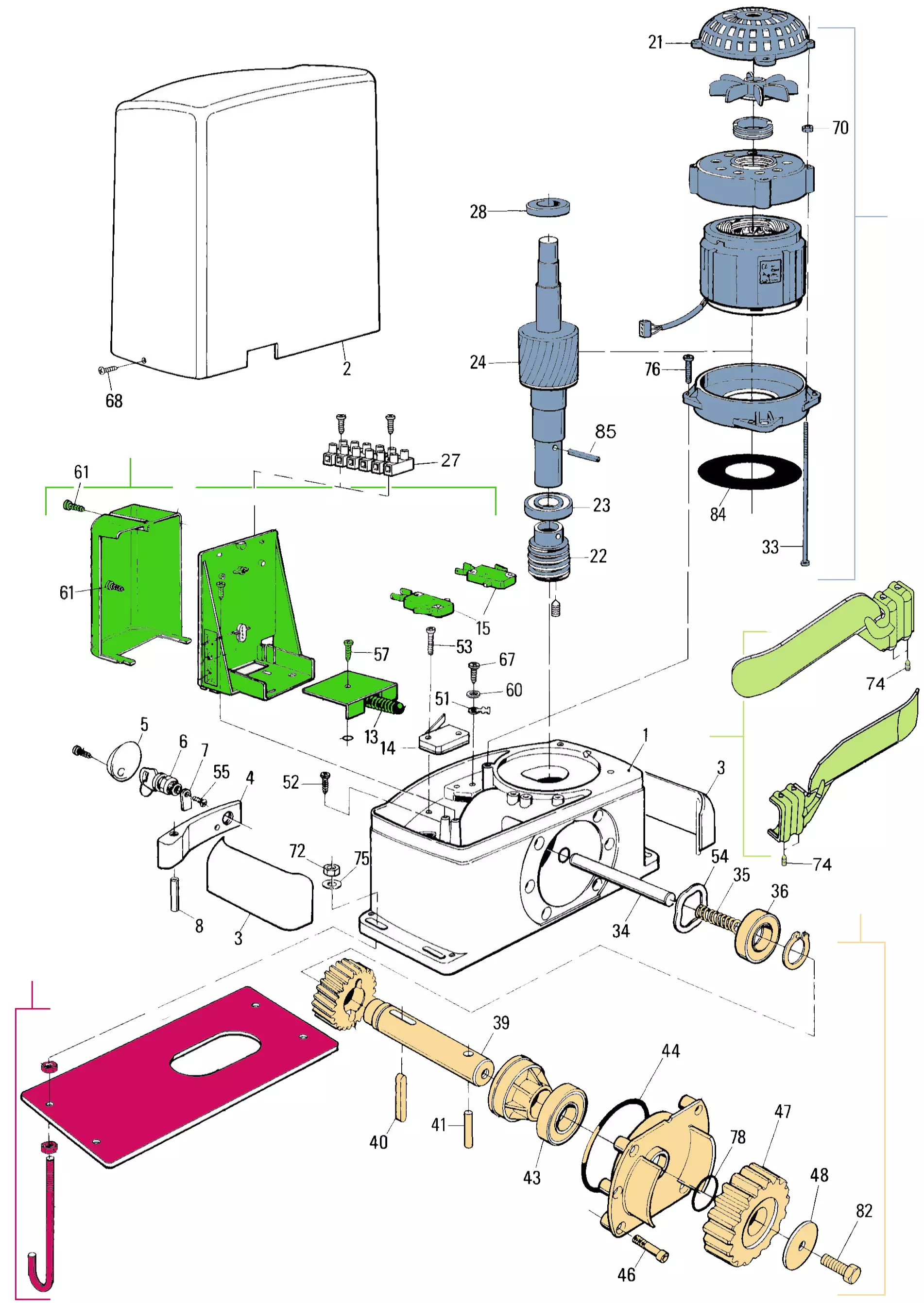 Service parts Nice Thor 2261 (TH2261)