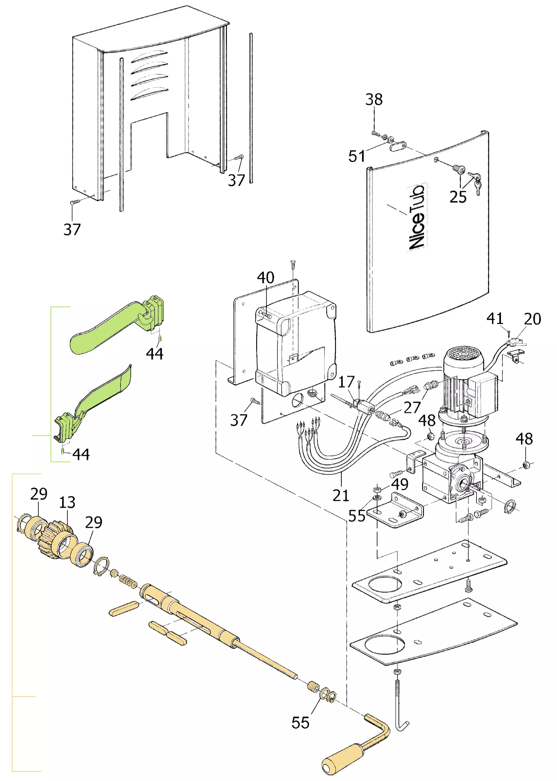 Service parts Nice Tub 3500