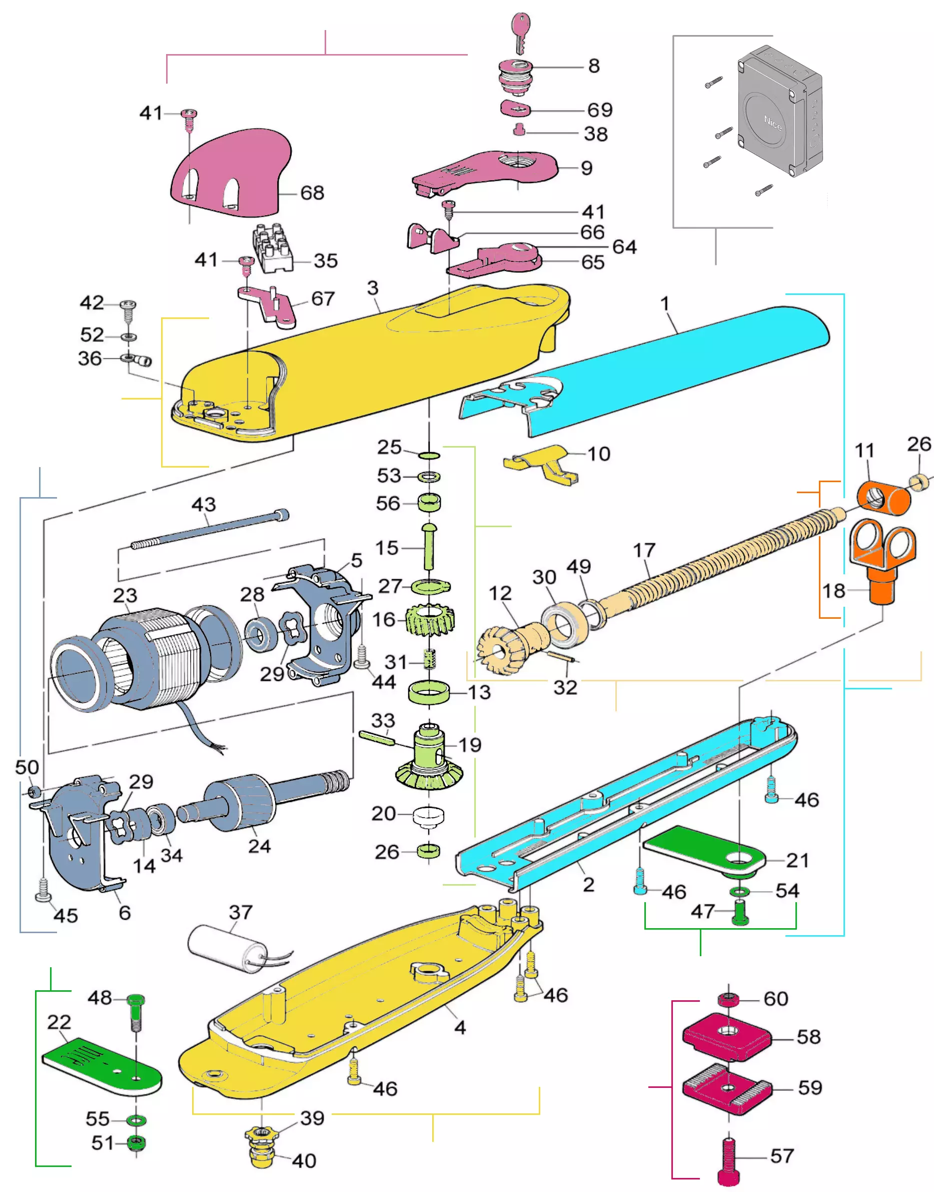 Service parts Nice Wingo (WINGO 4000) (WINGOKCE)