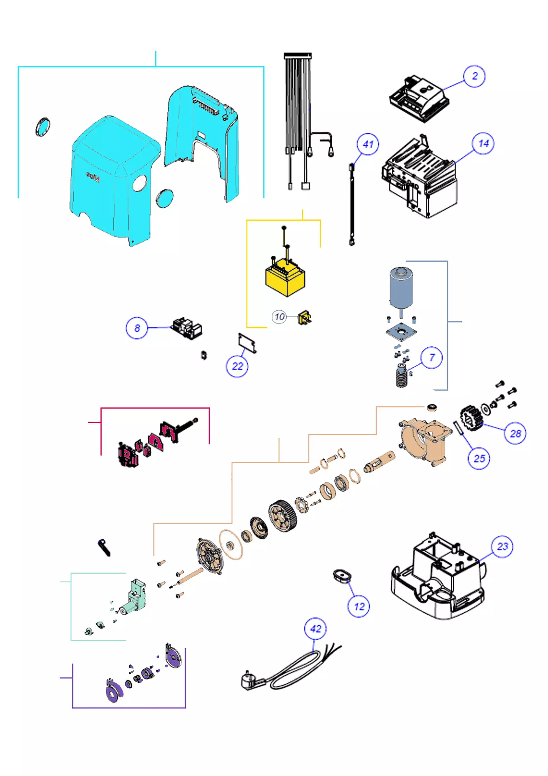 Service parts NiceHome Filo 400 R10