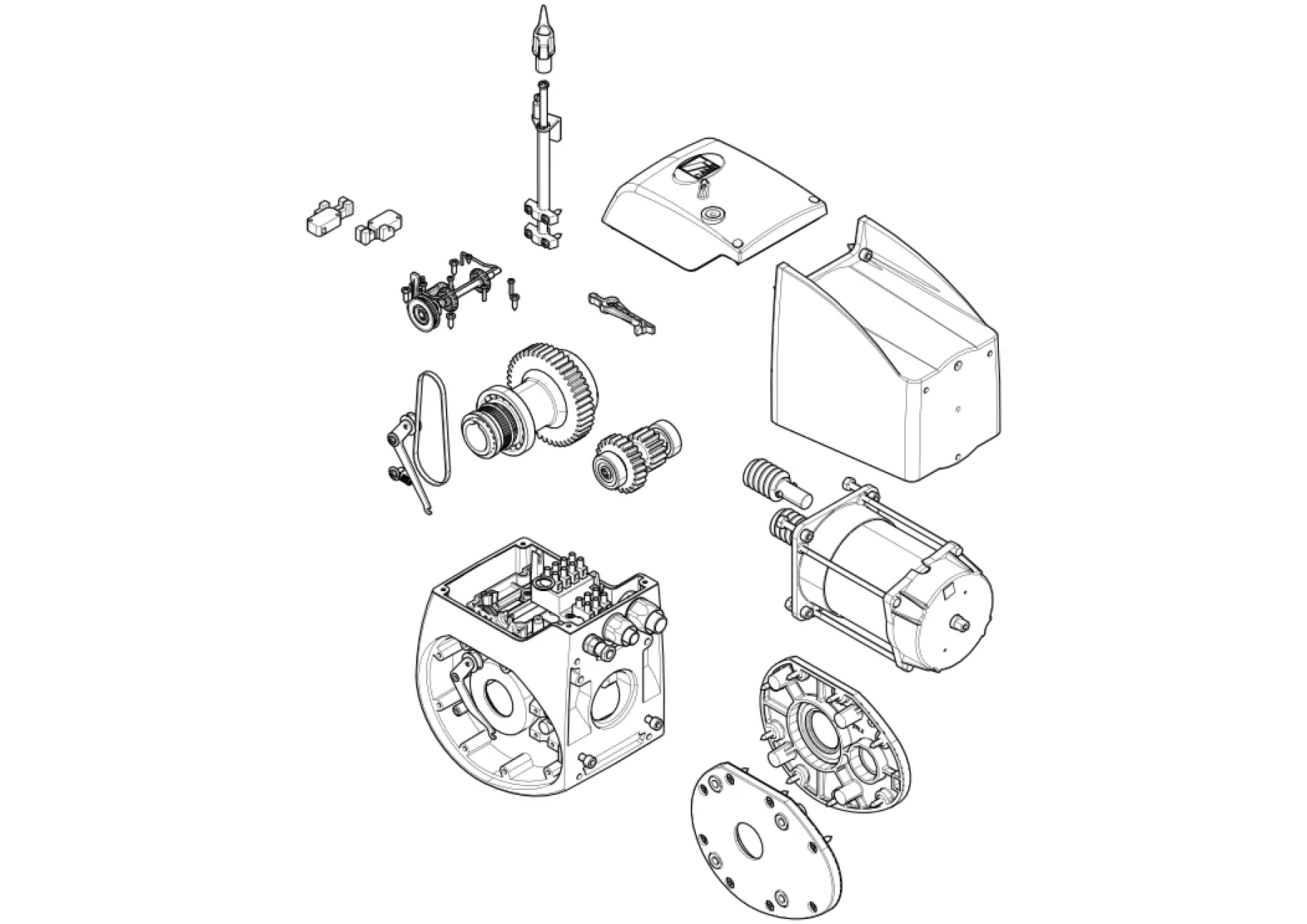 Serviceteile, Schema zum Fahren 