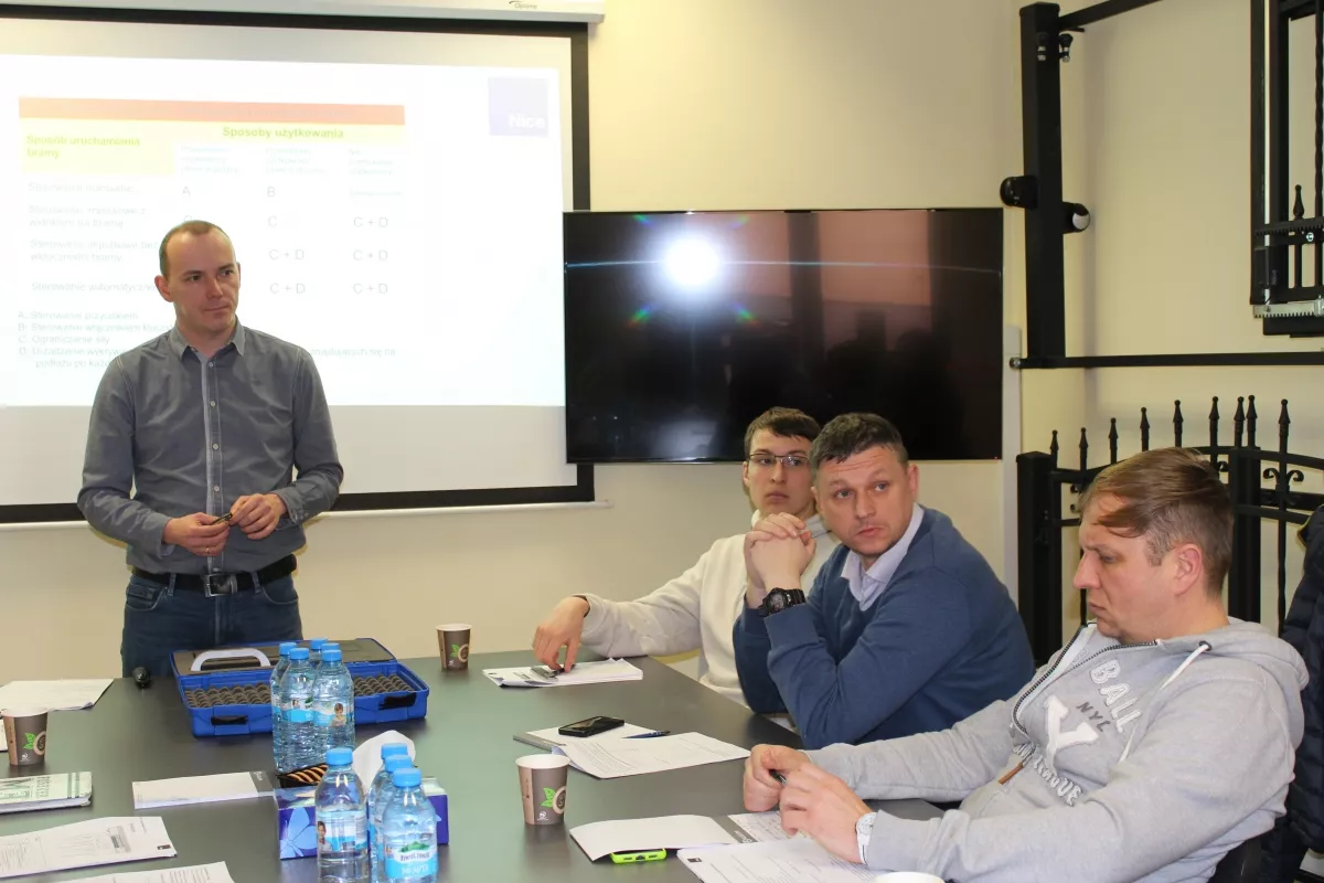 23-24.01.2018 Szkolenie licencyjne podstawowe - Automatyka do bram Nice